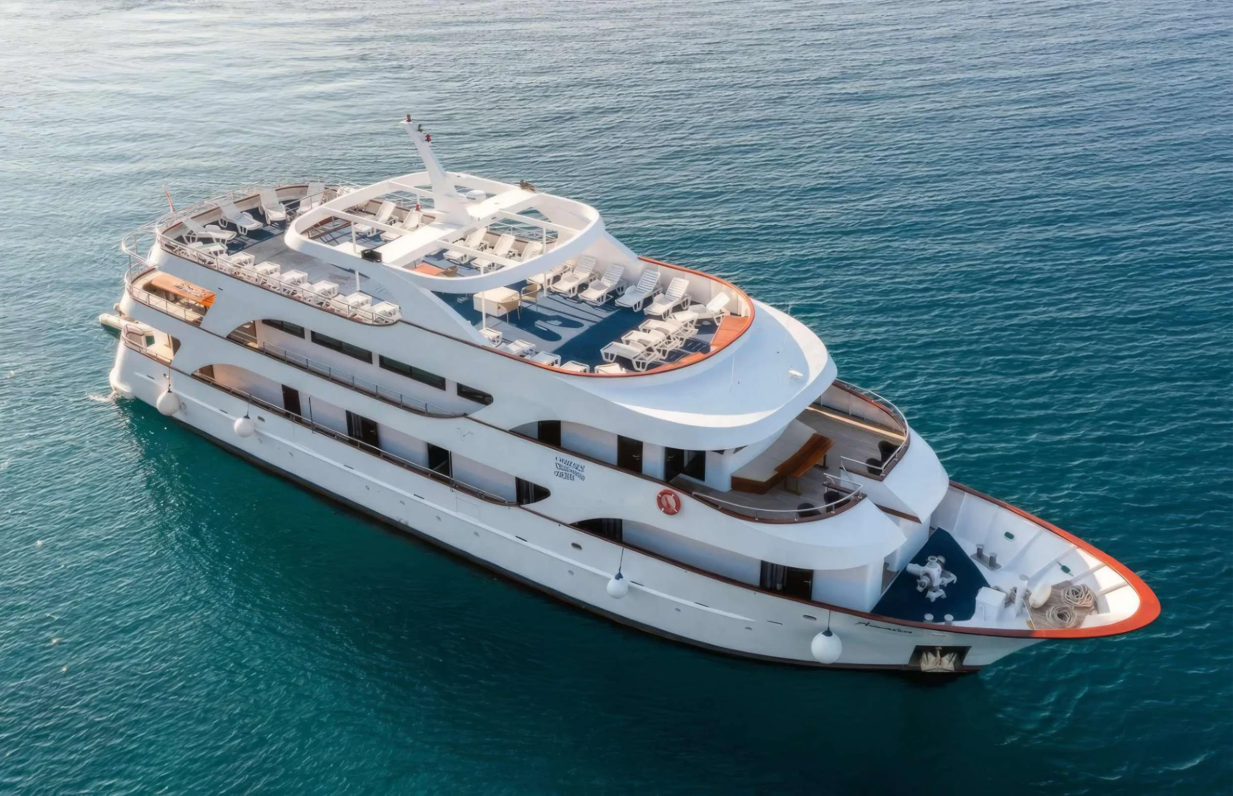 a boat on the water aboard AMALIA Yacht for Charter