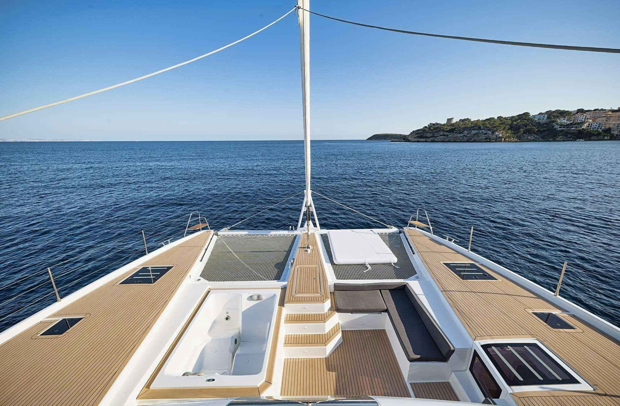 a boat on the water aboard ALEGRIA 67 Yacht for Charter