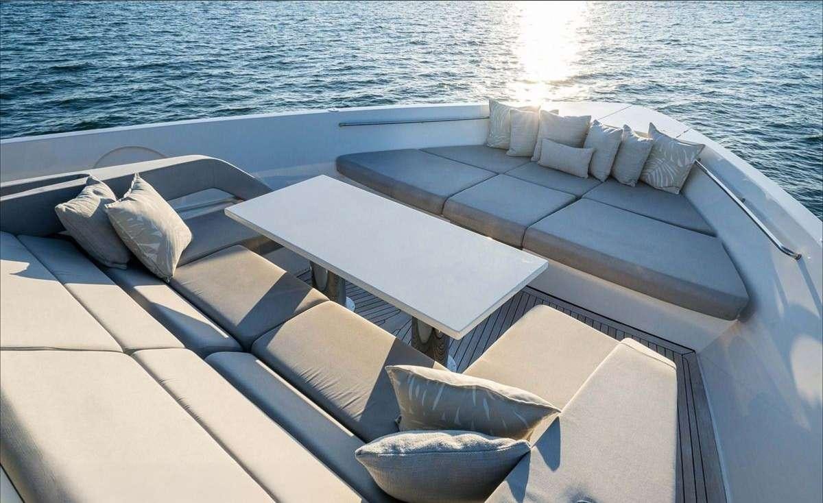 a boat on the water aboard 2019 SANLORENZO SX76 #16 Yacht for Charter