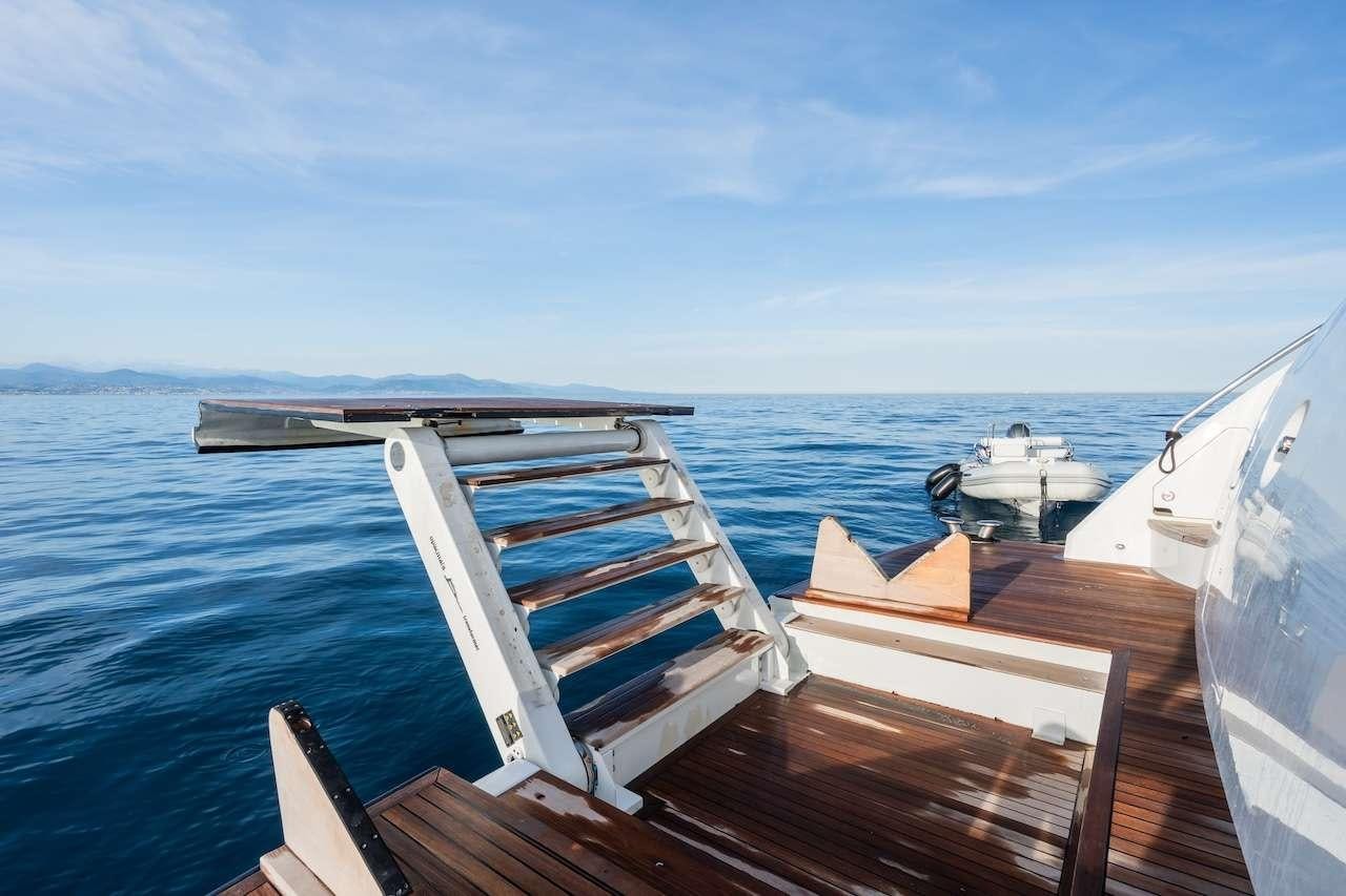 a boat on the water aboard BLUE EYES Yacht for Charter