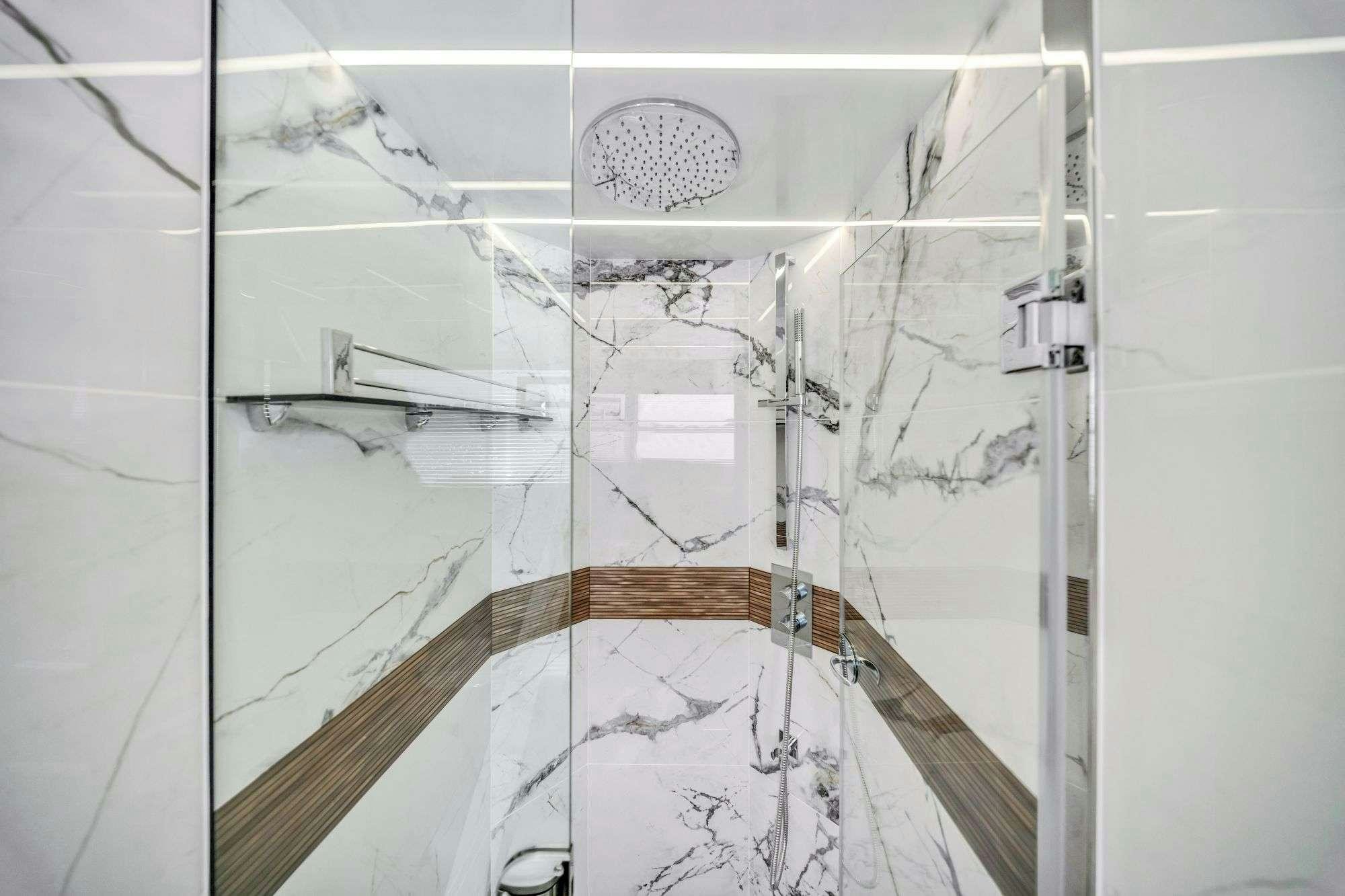 a large white tower aboard OPTIMUS PRIME Yacht for Charter