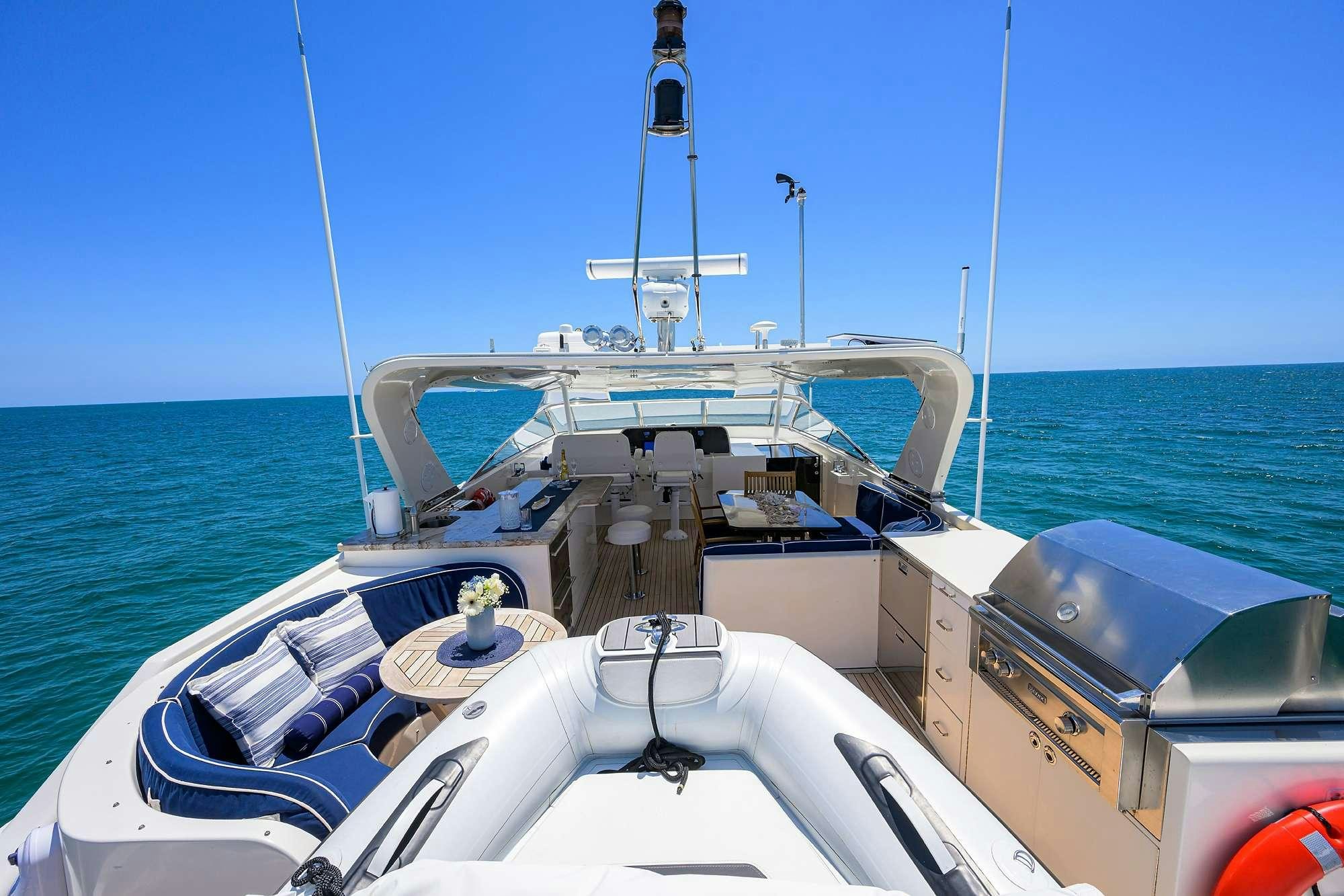 a boat on the water aboard JULE Yacht for Charter