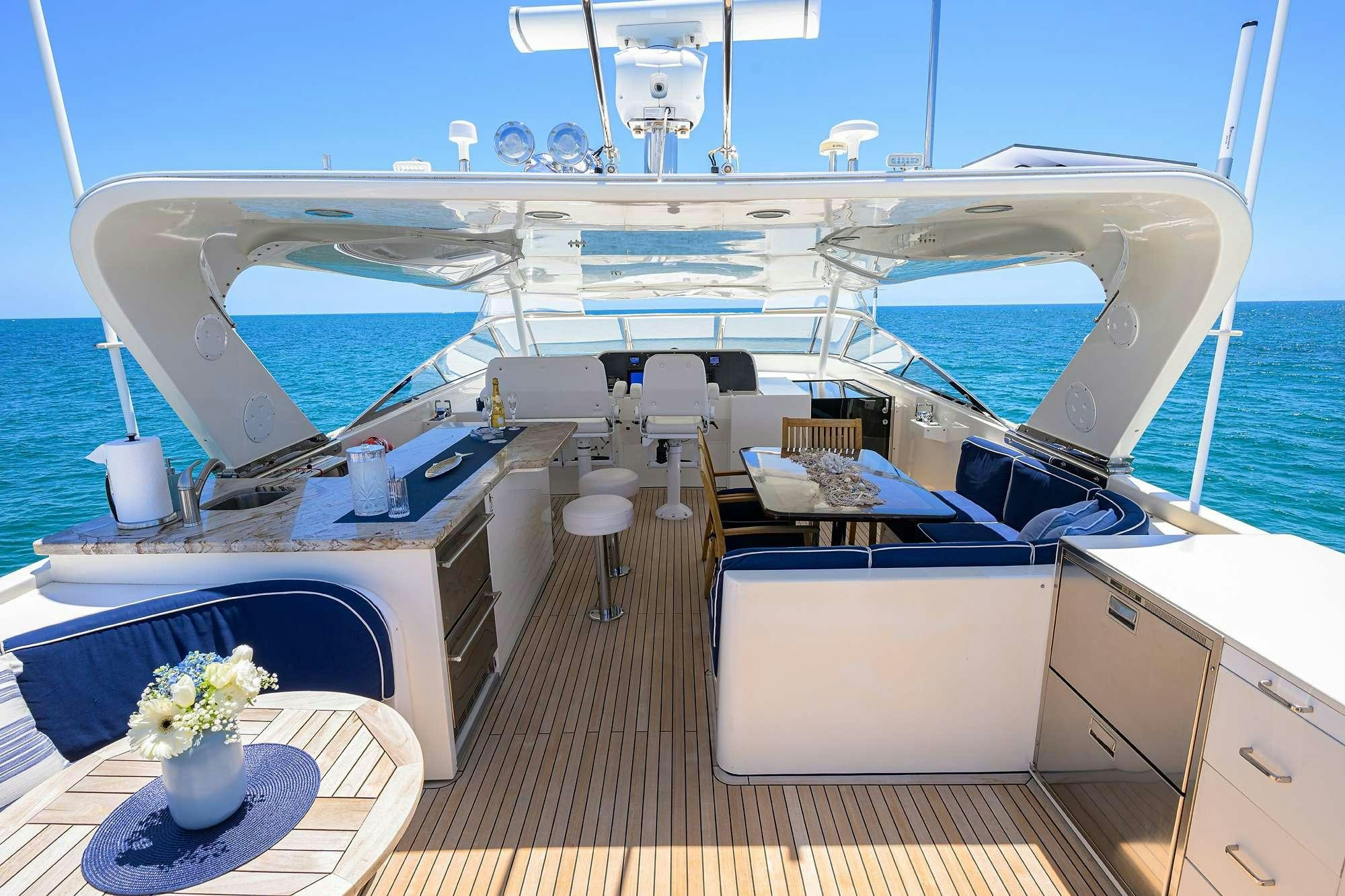 a boat on the water aboard JULE Yacht for Charter