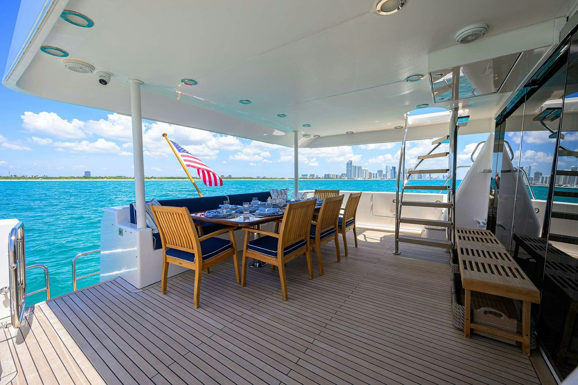 a boat on the water aboard JULE Yacht for Charter