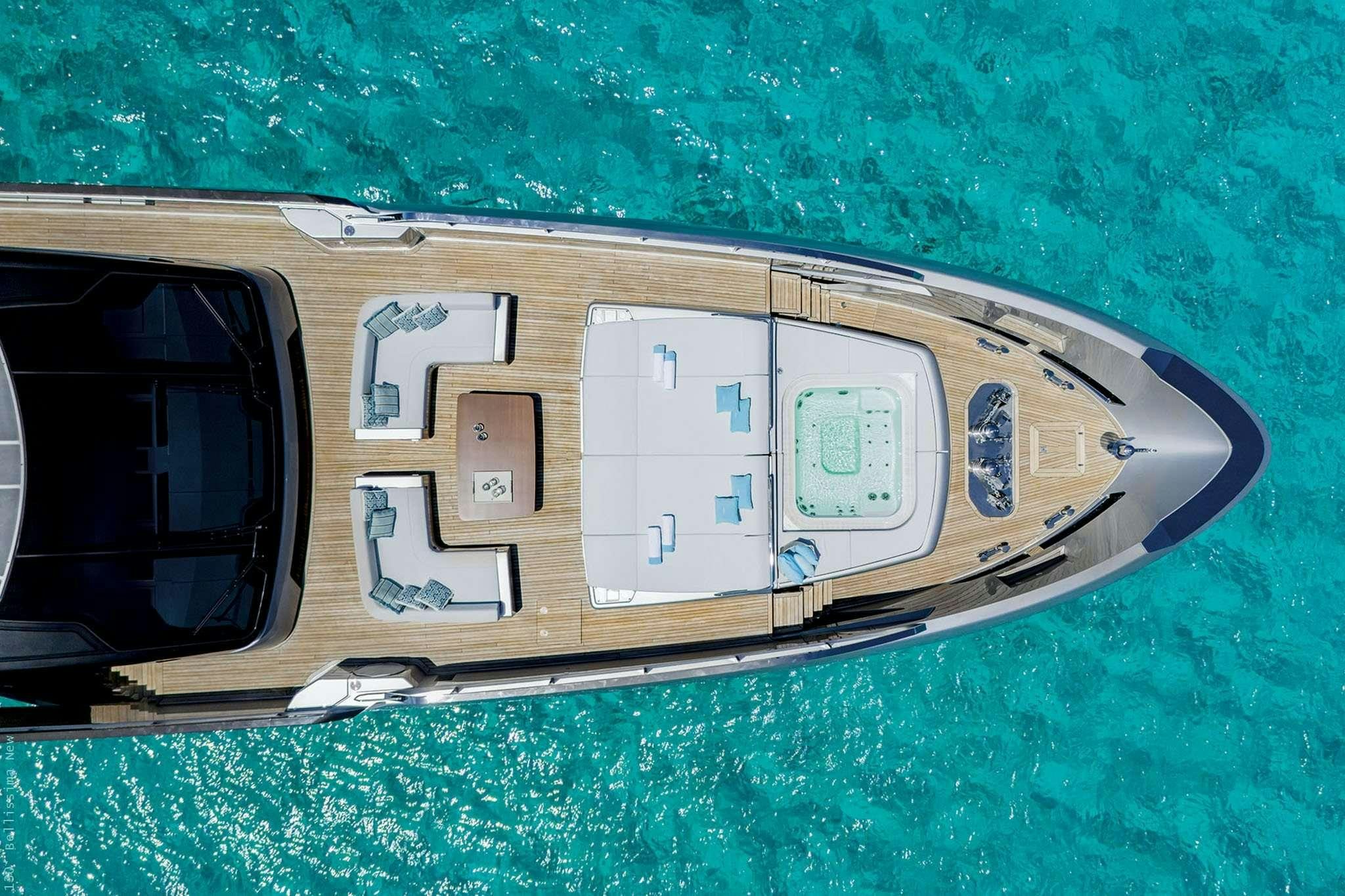 a car with a door open aboard TASTY WAVES Yacht for Charter