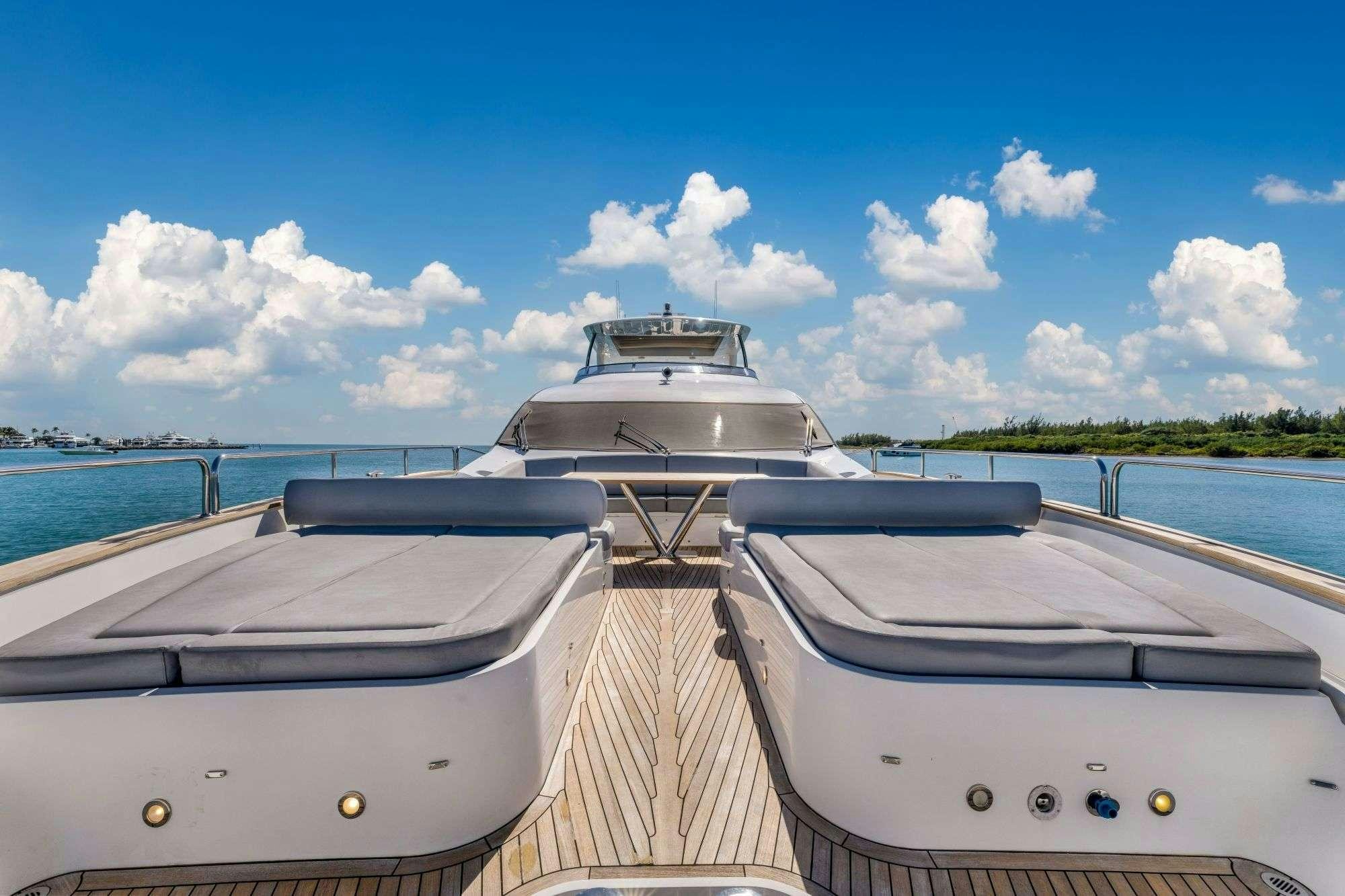 a boat on a body of water aboard RMM JOB Yacht for Charter