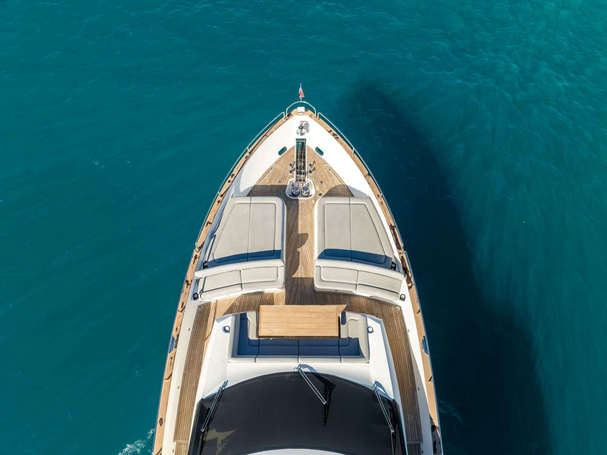 a boat in the water aboard RMM JOB Yacht for Charter