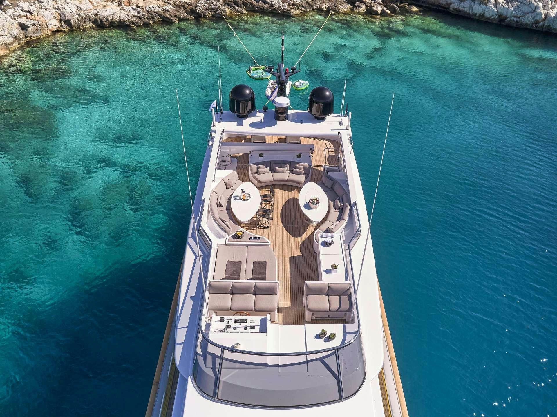 a boat on the water aboard TIGRA Yacht for Charter
