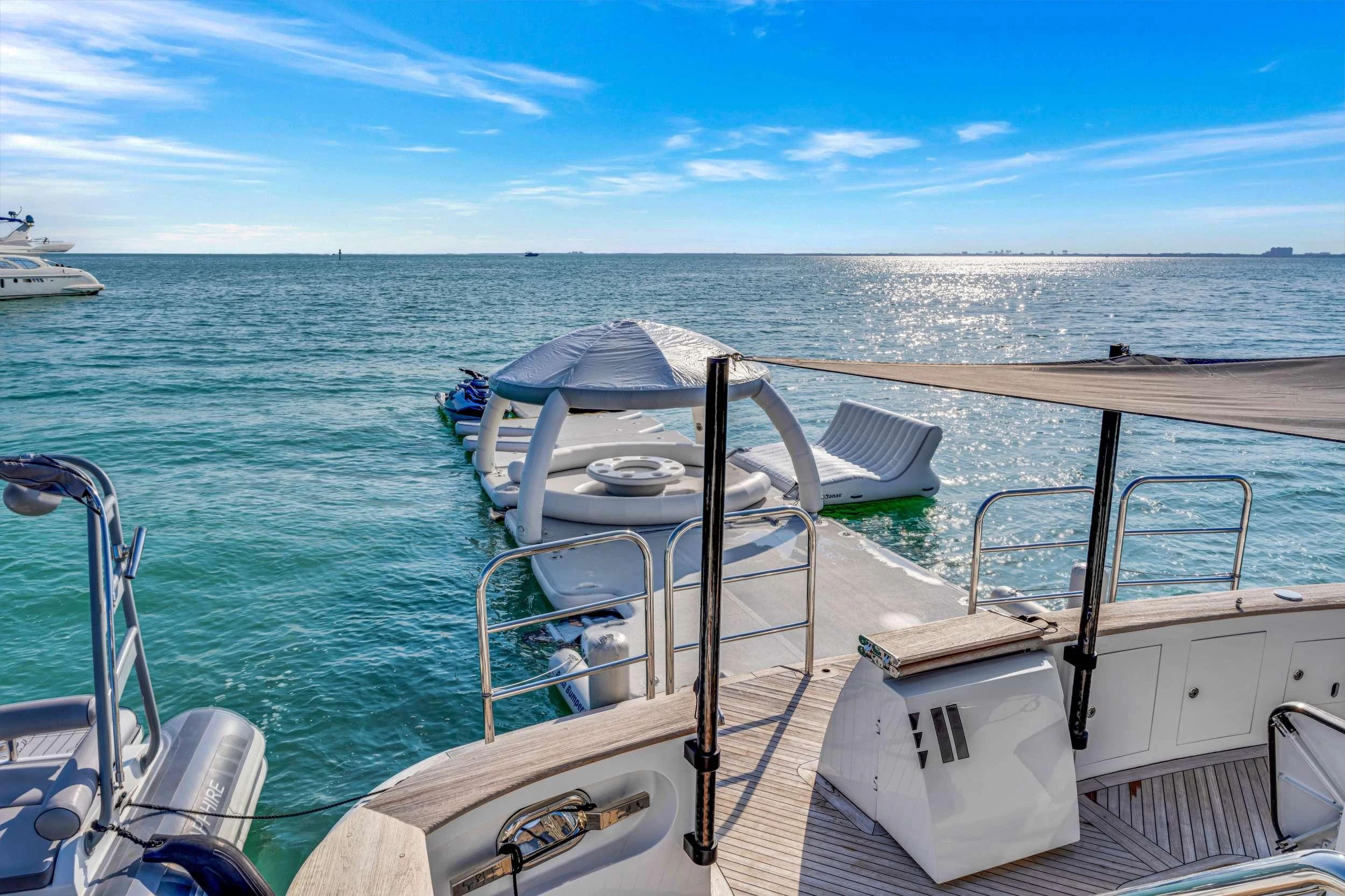 a boat on the water aboard SWEET CAROLINE II Yacht for Charter