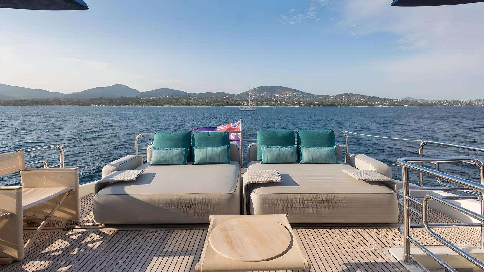 a boat on the water aboard NAYLA Yacht for Charter