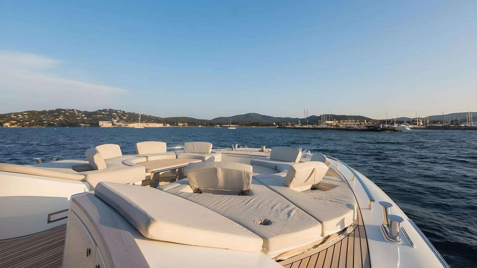 a boat on the water aboard NAYLA Yacht for Charter