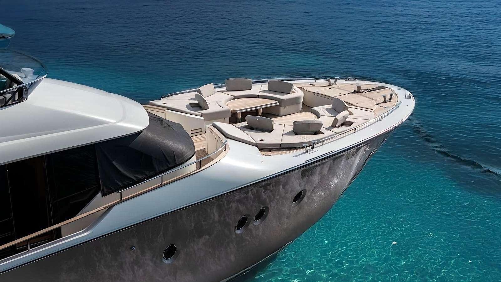 a boat on the water aboard NAYLA Yacht for Charter