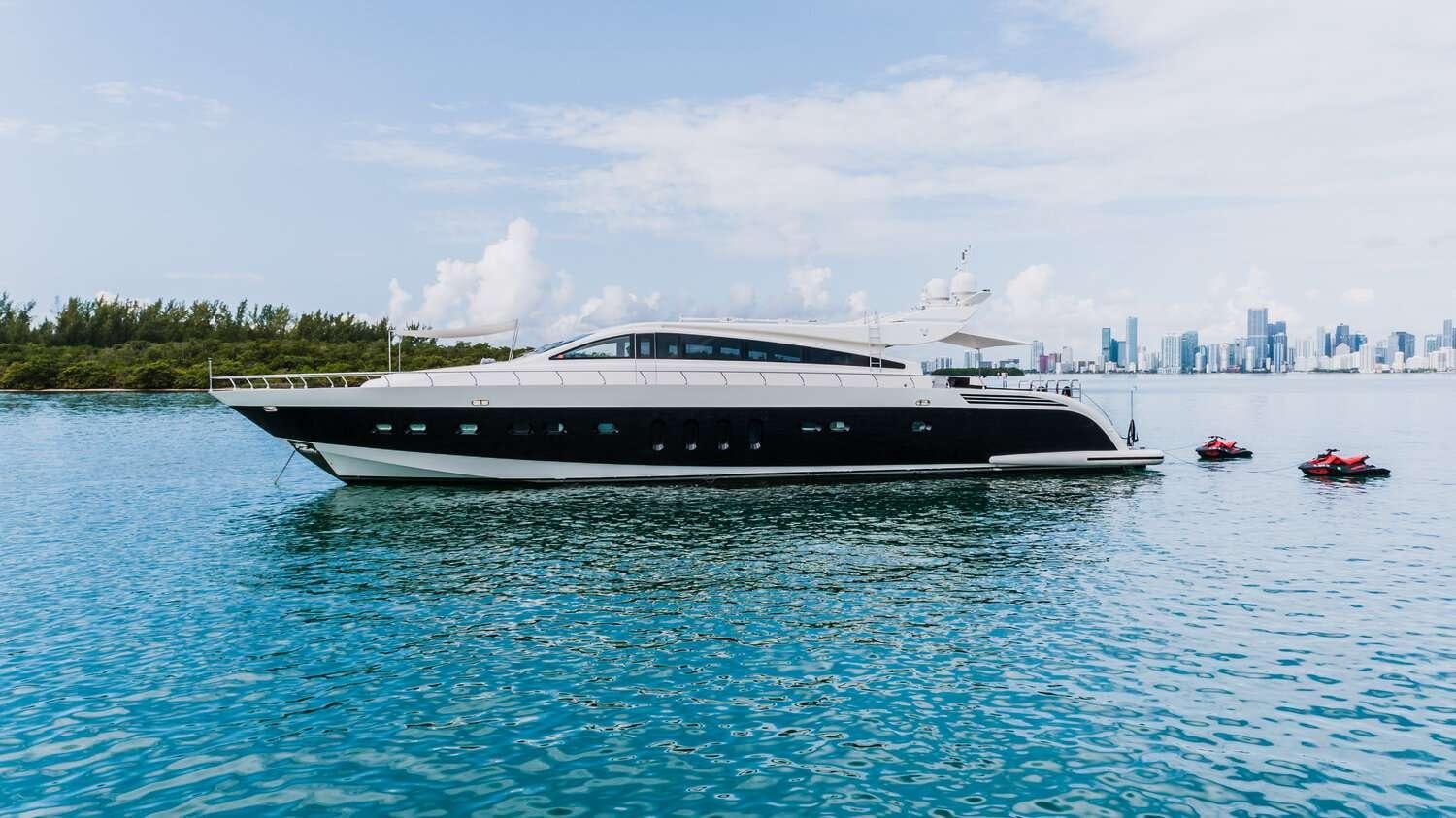 a boat on the water aboard CASSINELLA Yacht for Charter
