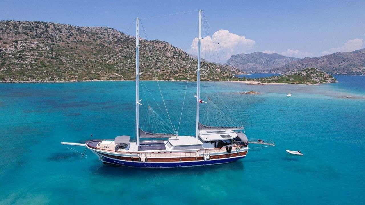 a boat in the water aboard BABACAN Yacht for Charter
