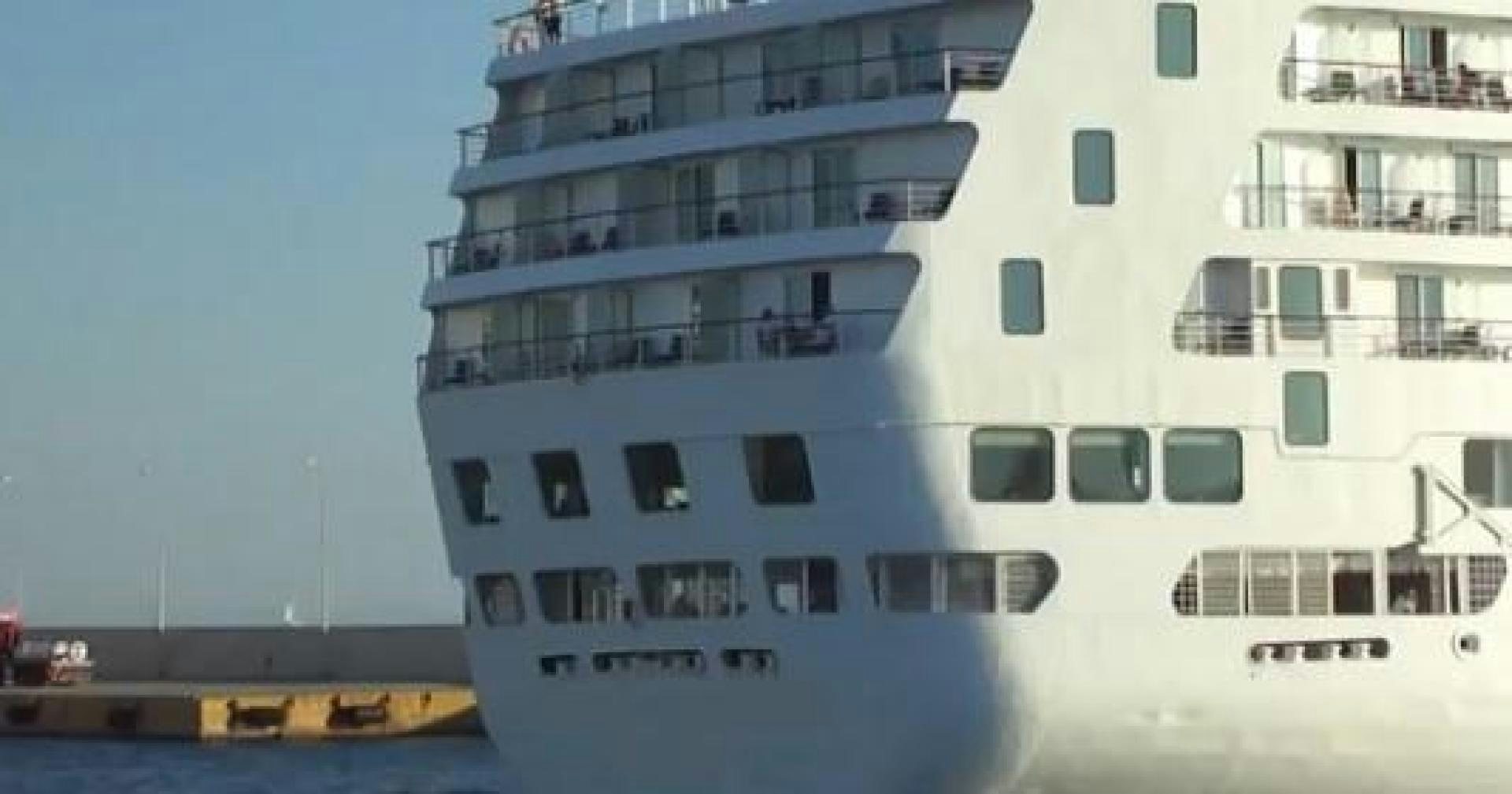 a large white cruise ship aboard AEGEAN PARADISE Yacht for Sale