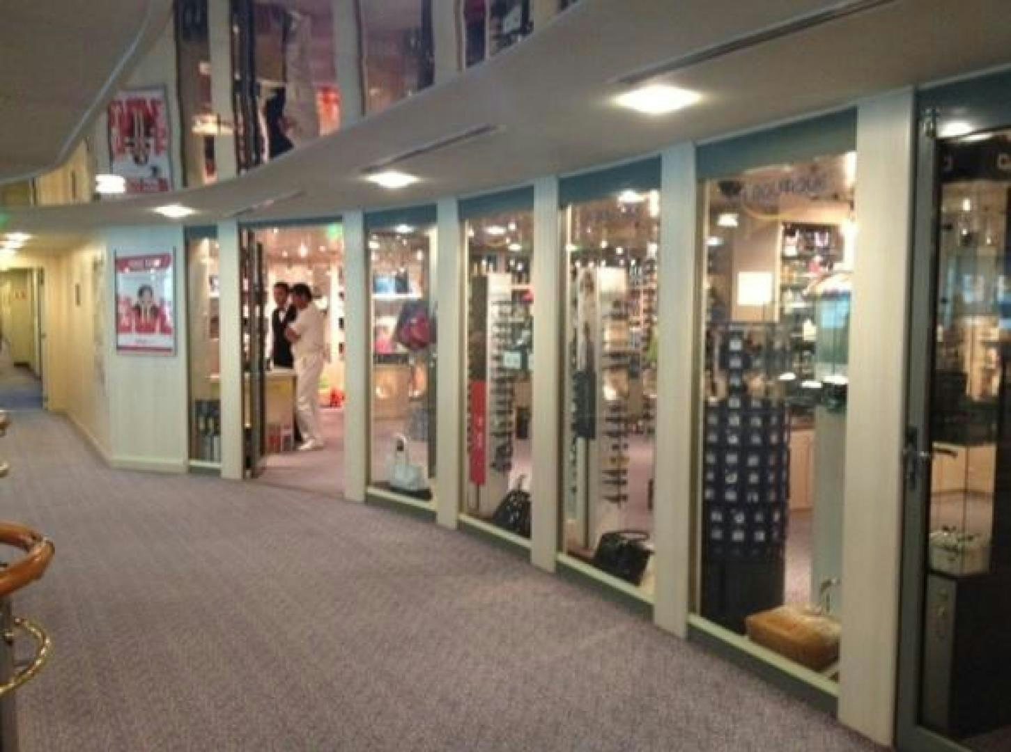 a person walking through a building aboard AEGEAN PARADISE Yacht for Sale