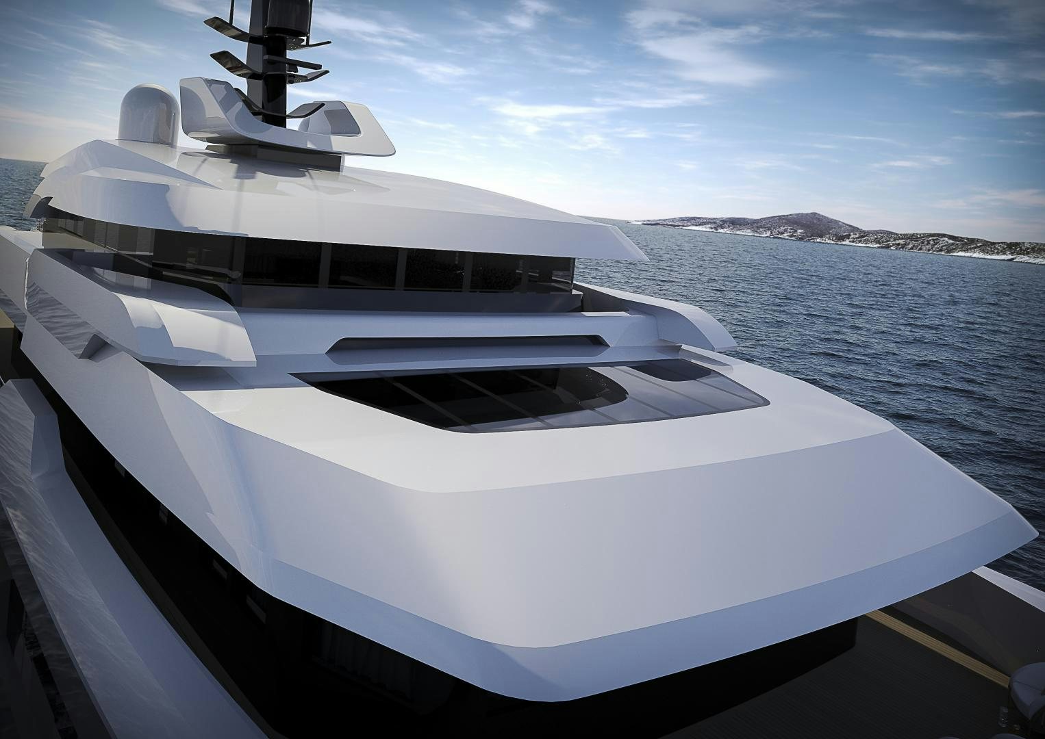 a boat on the water aboard RMK 58M Yacht for Sale