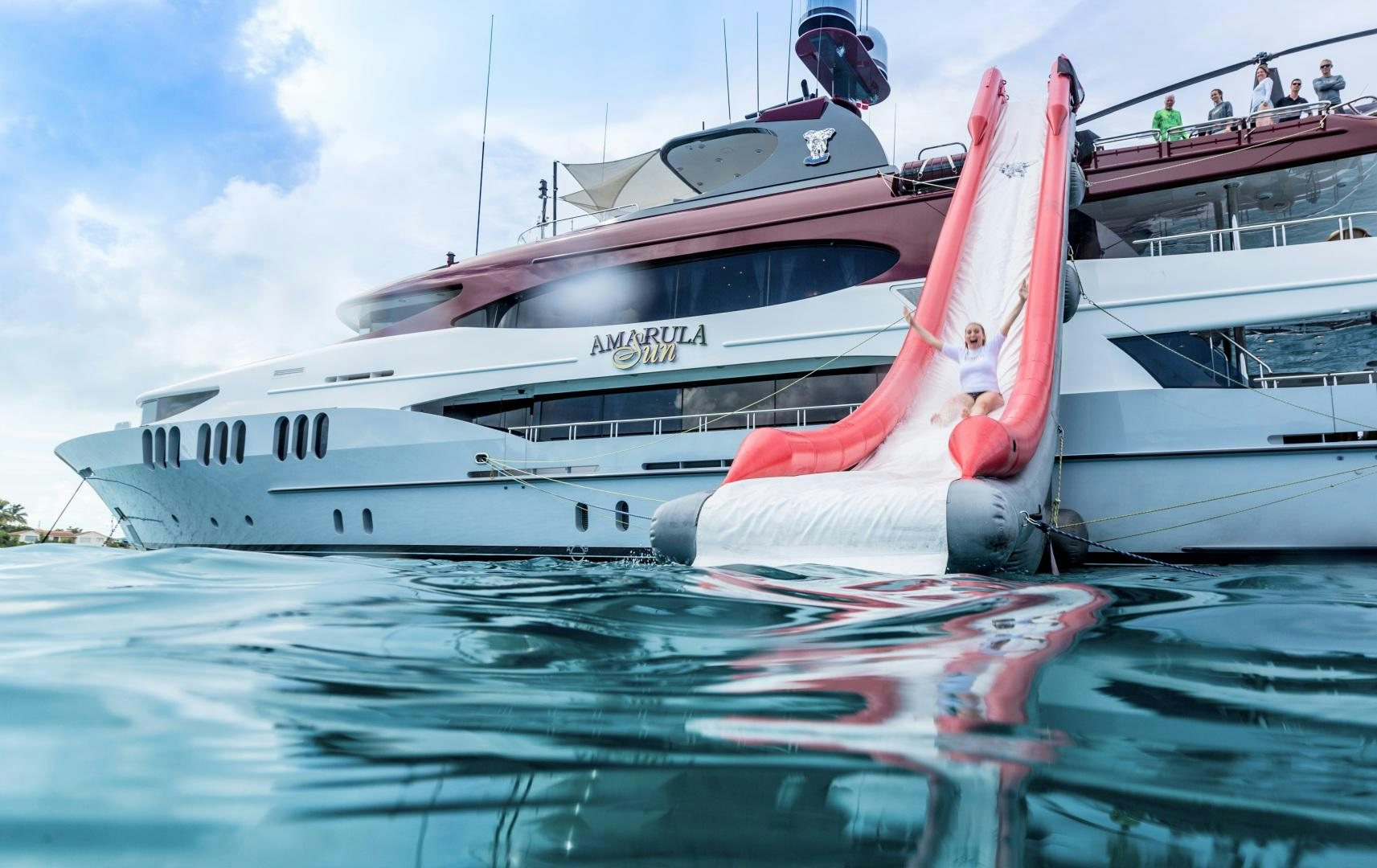 a boat on the water aboard AMARULA SUN Yacht for Sale