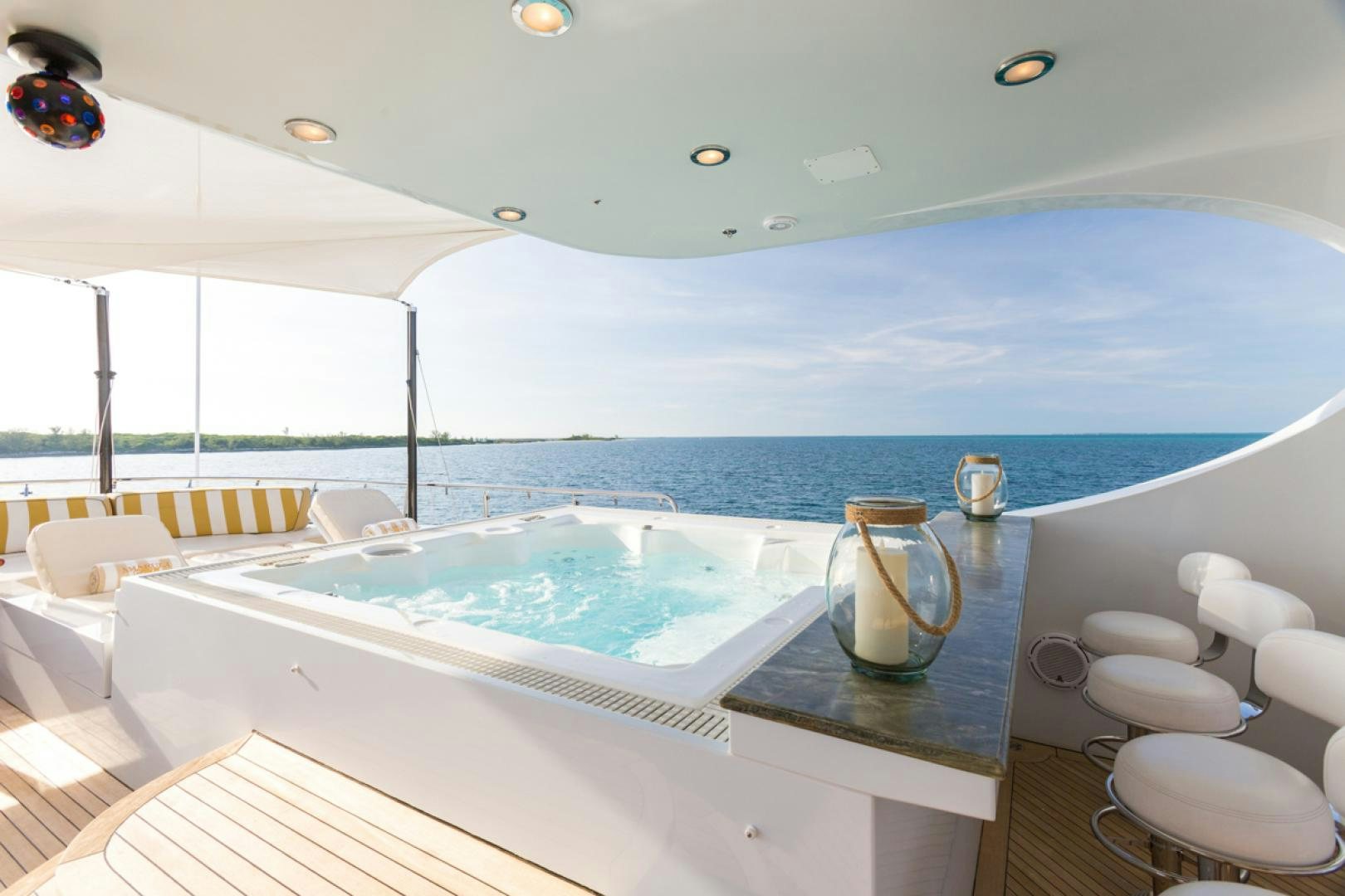 a large swimming pool aboard AMARULA SUN Yacht for Sale