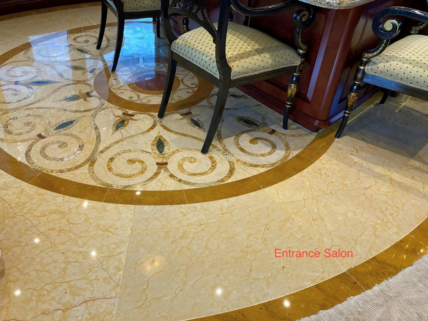 a rug on the floor aboard AMARULA SUN Yacht for Sale