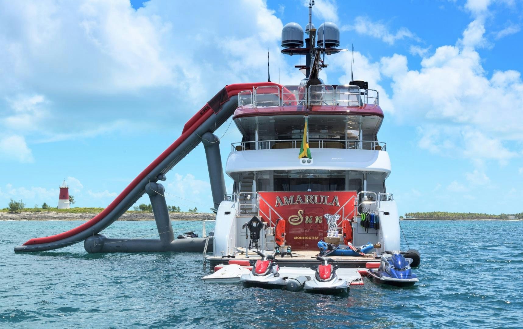 a boat on the water aboard AMARULA SUN Yacht for Sale