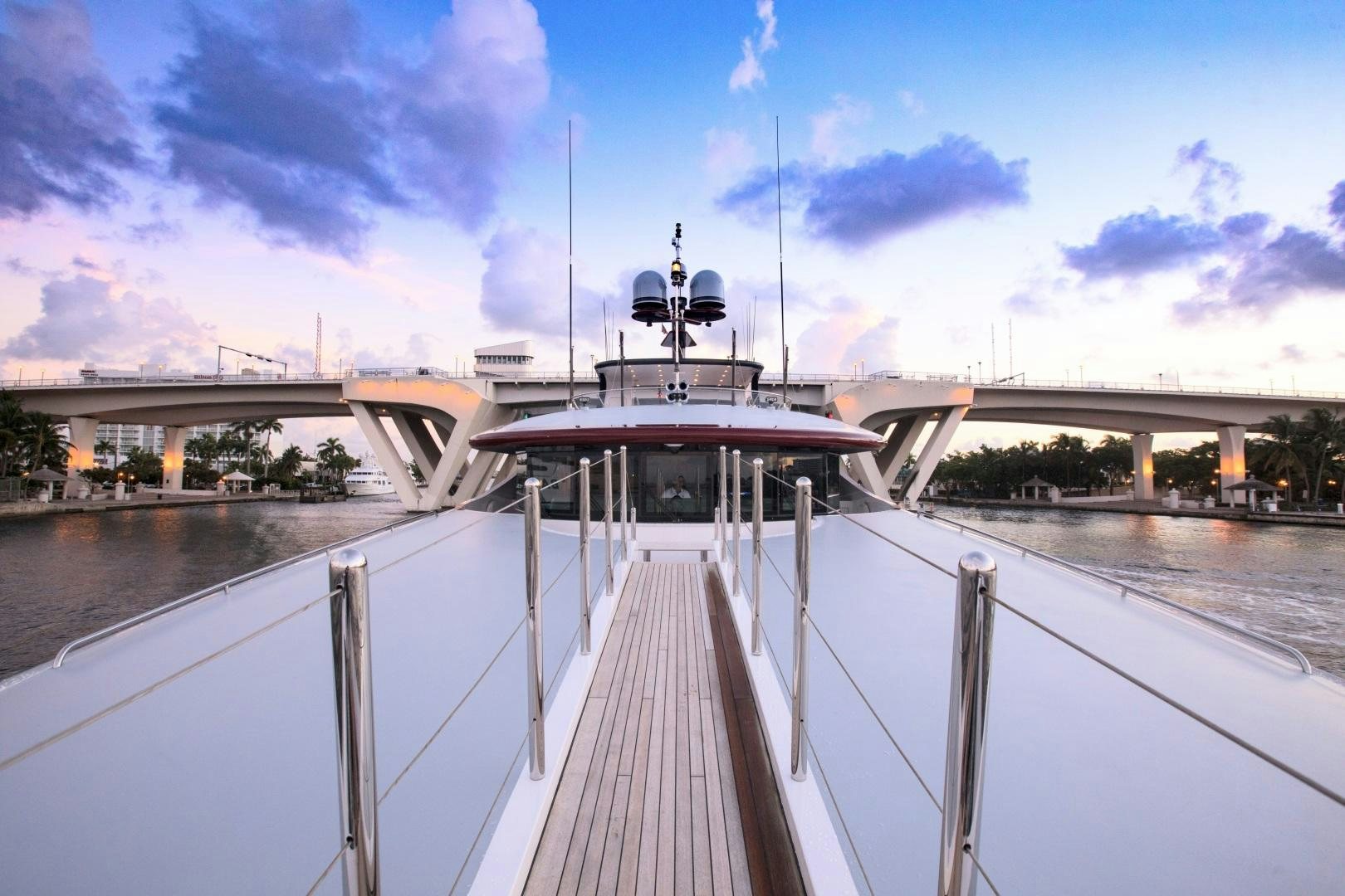 a boat on a bridge aboard AMARULA SUN Yacht for Sale