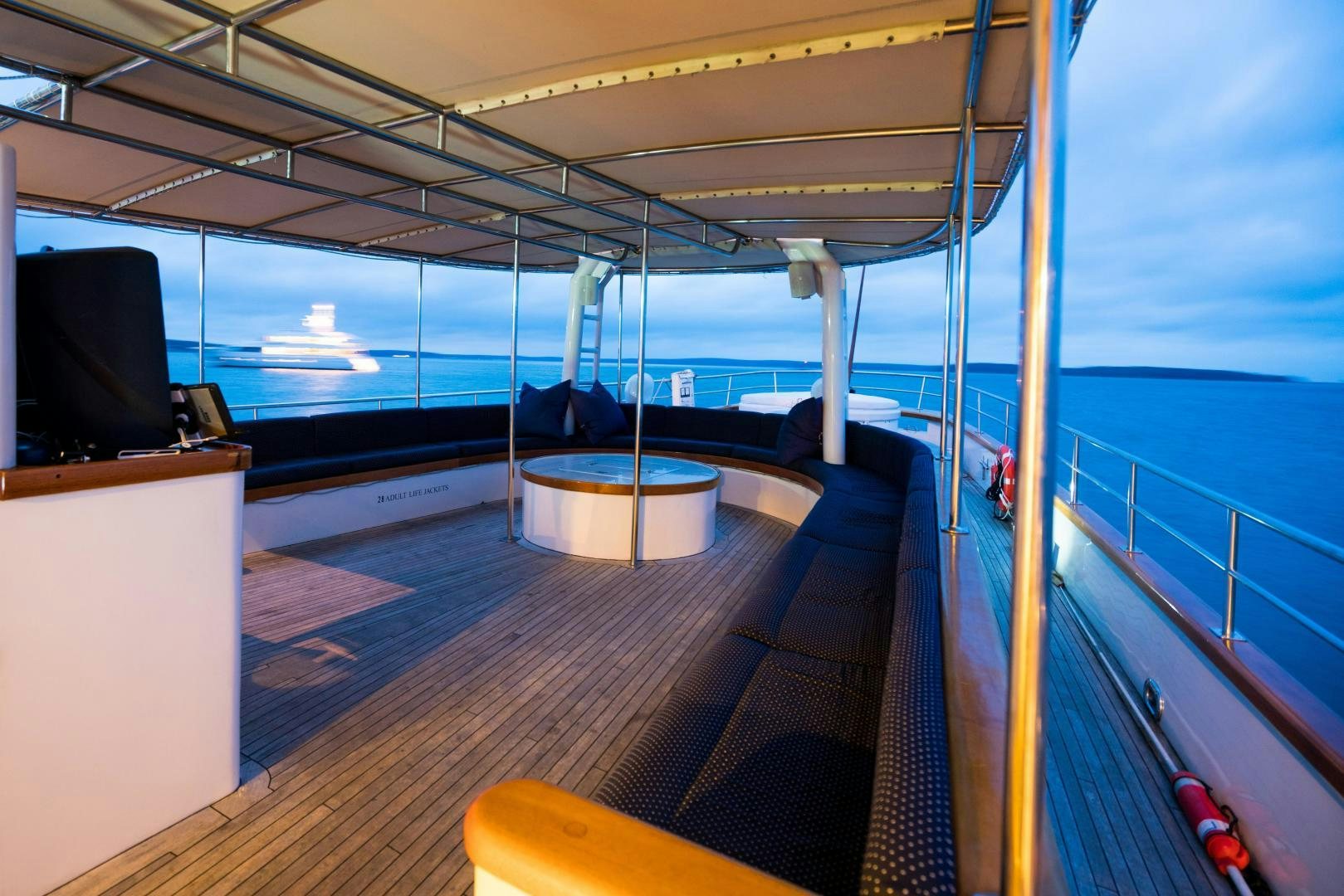 a boat on the water aboard ARABELLA II Yacht for Sale