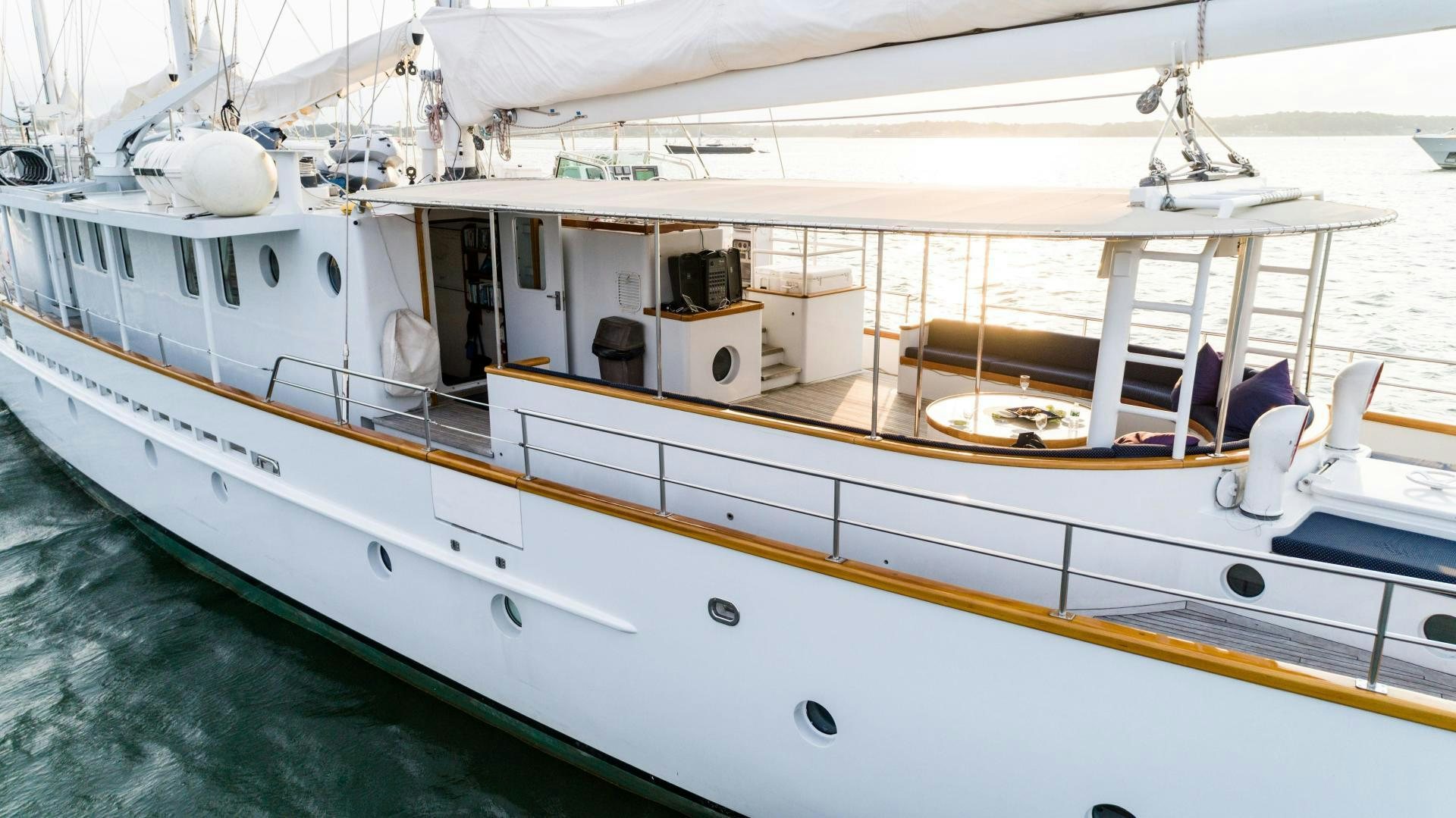a boat with many people on it aboard ARABELLA II Yacht for Sale
