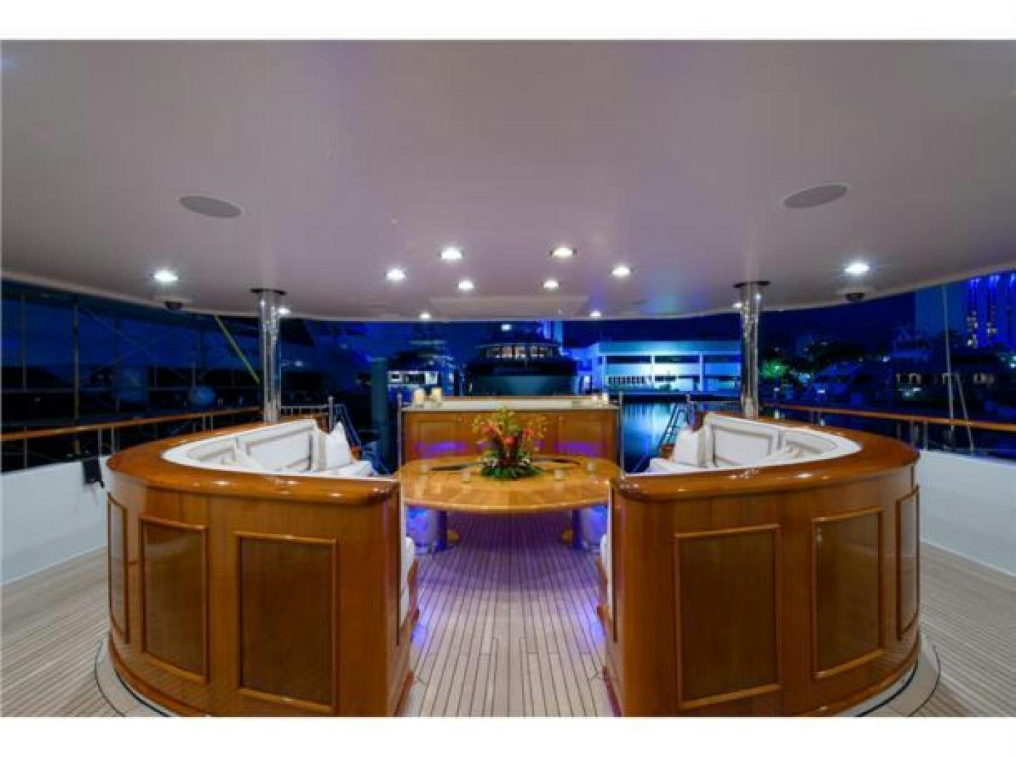 a bathroom with a large countertop aboard FAR FROM IT Yacht for Sale