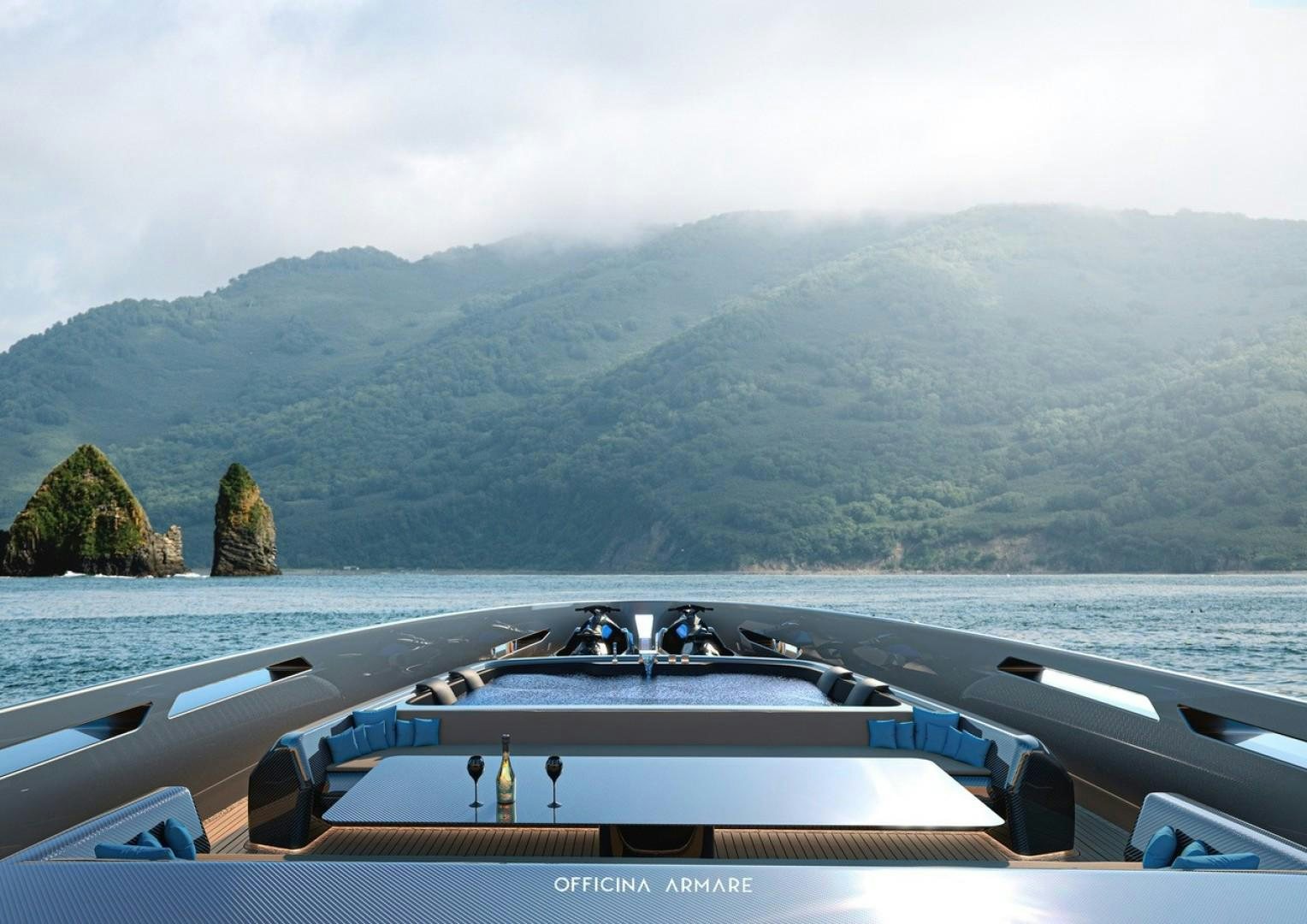 a boat on the water aboard BADGAL Yacht for Sale