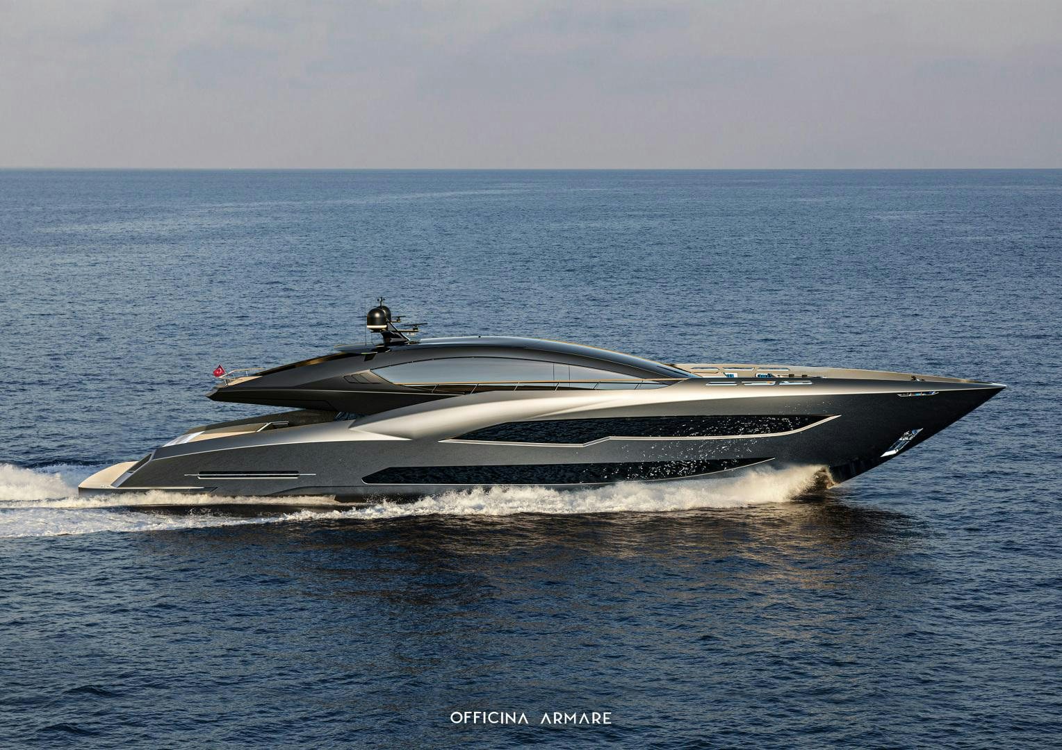 a boat on the water aboard BADGAL Yacht for Sale