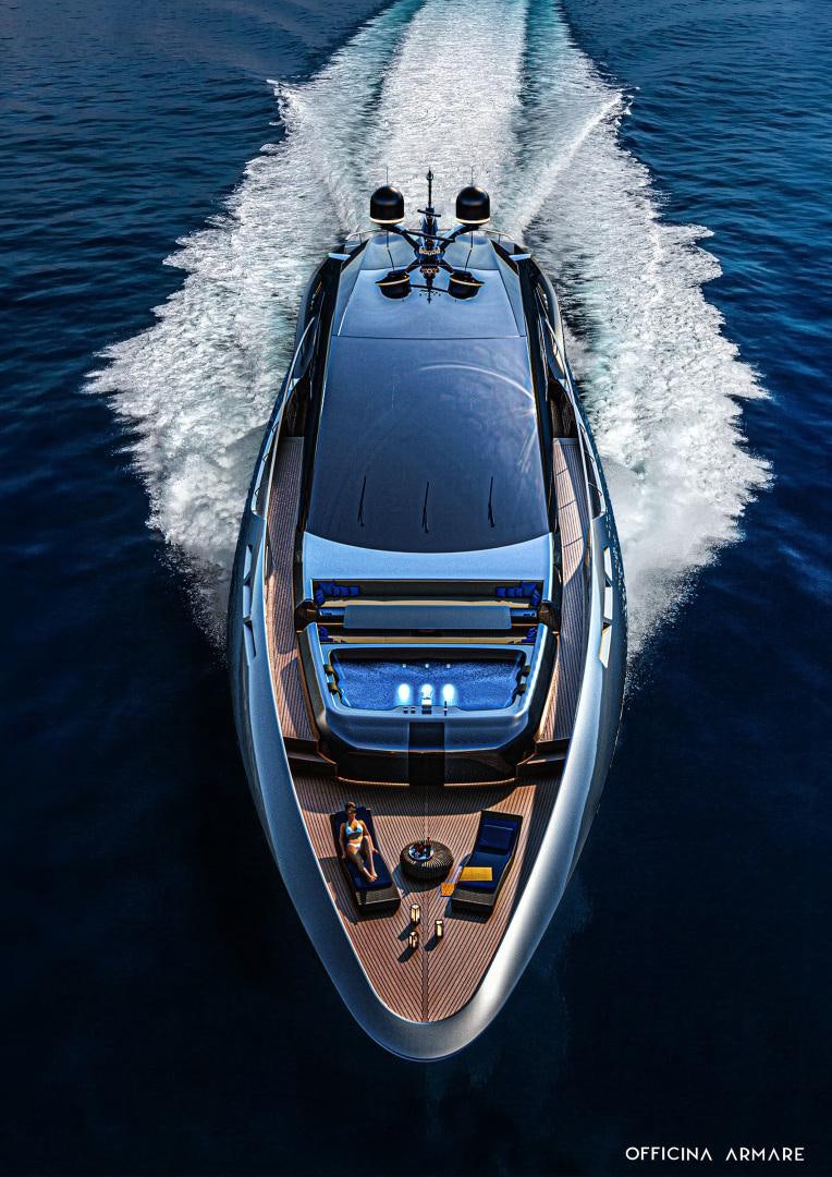 a boat on the water aboard BADGAL Yacht for Sale