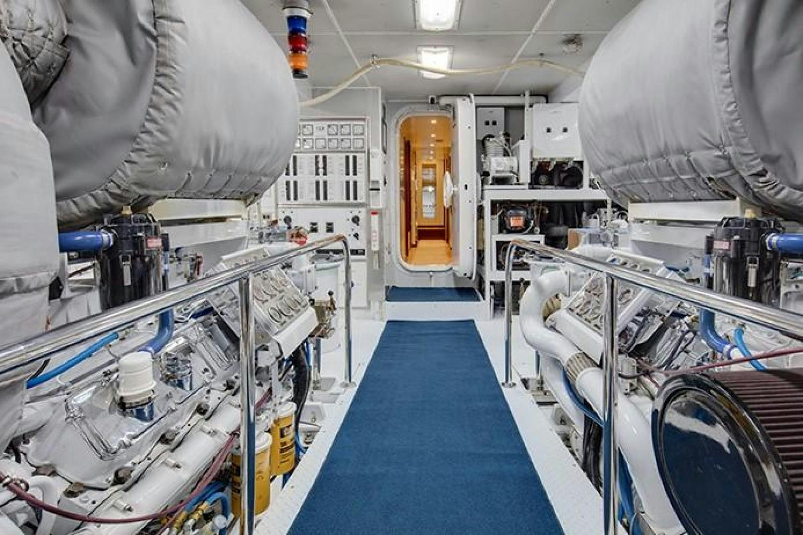 a room with machines and equipment aboard MARLINDA Yacht for Sale