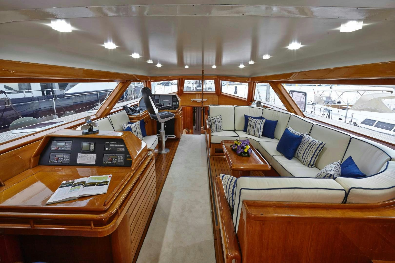 inside of a boat aboard LATITUDE Yacht for Sale