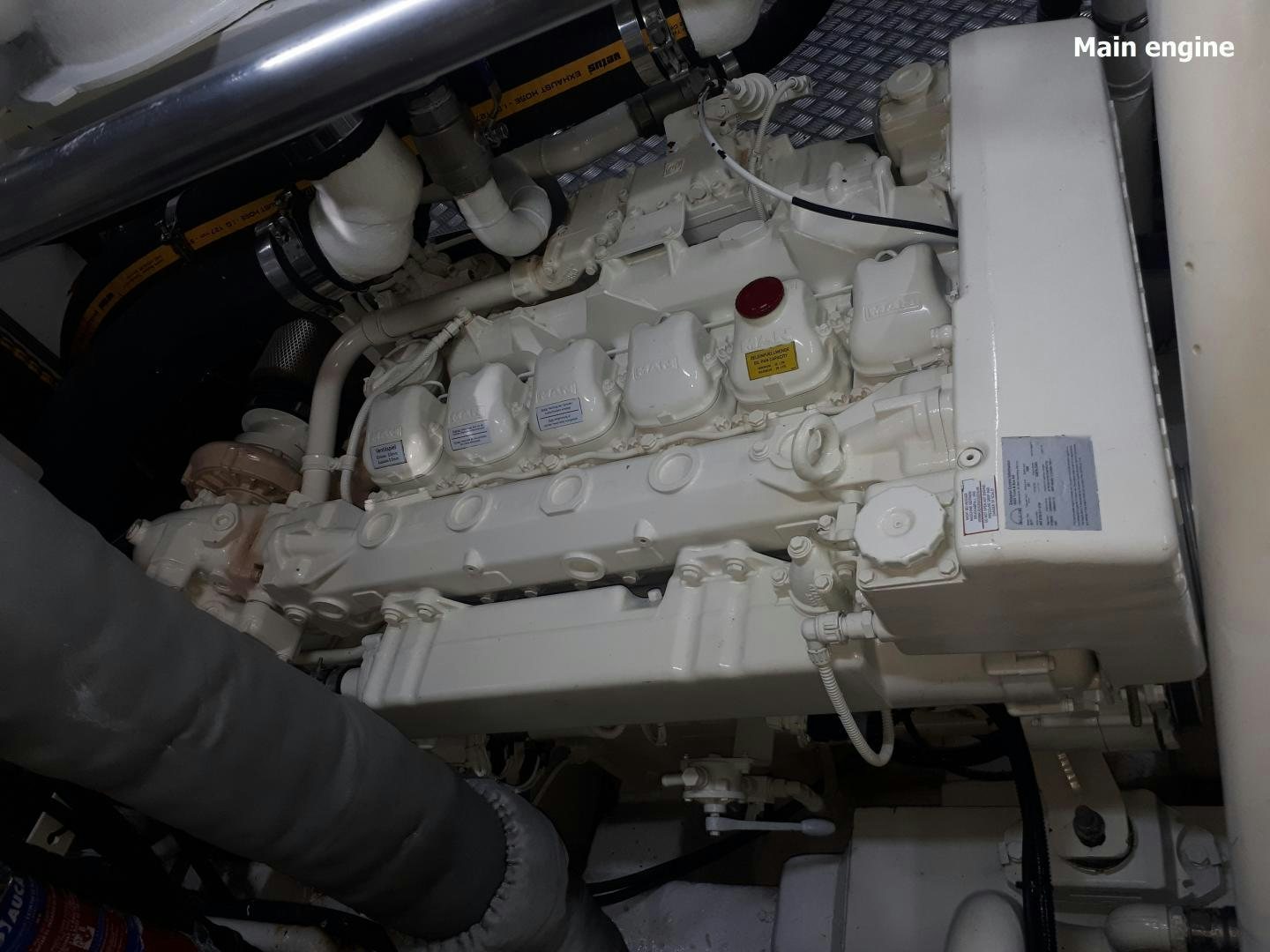 a close-up of a machine aboard LATITUDE Yacht for Sale