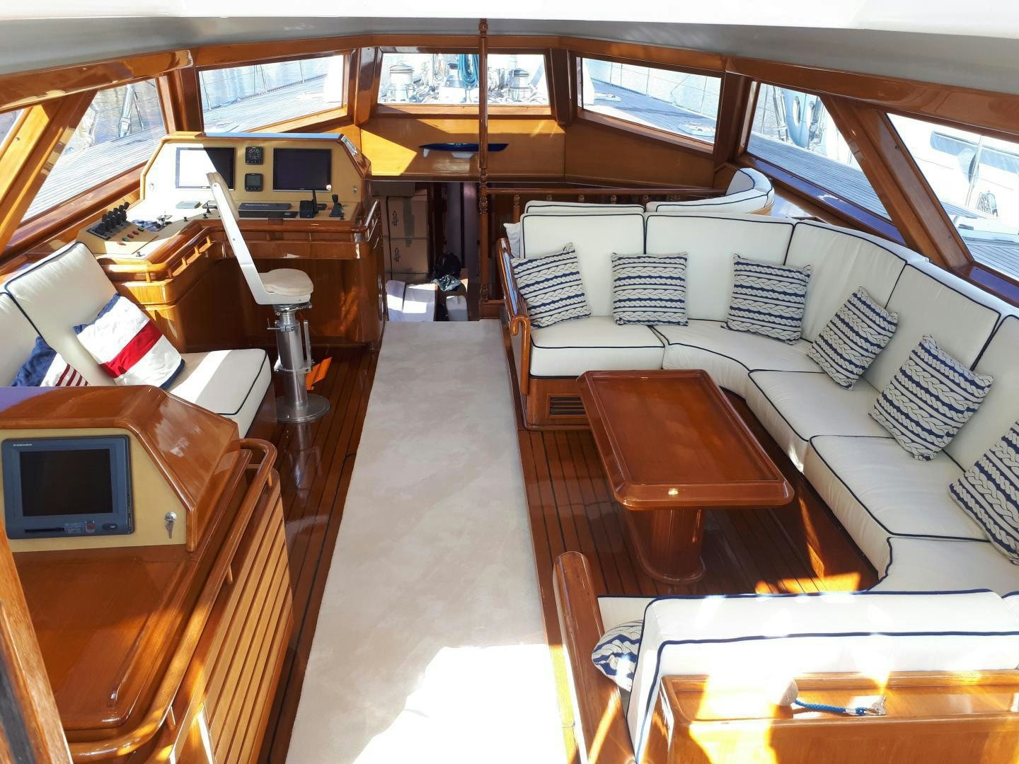 inside of a boat aboard LATITUDE Yacht for Sale