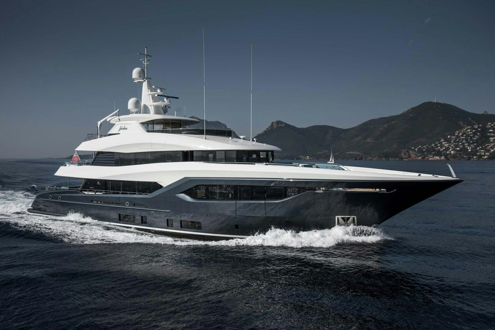 a boat on the water aboard VIATORIS Yacht for Sale