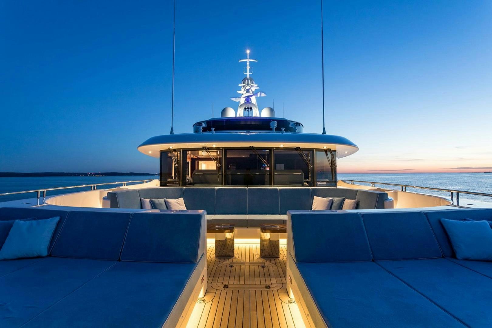 a boat on the water aboard VIATORIS Yacht for Sale