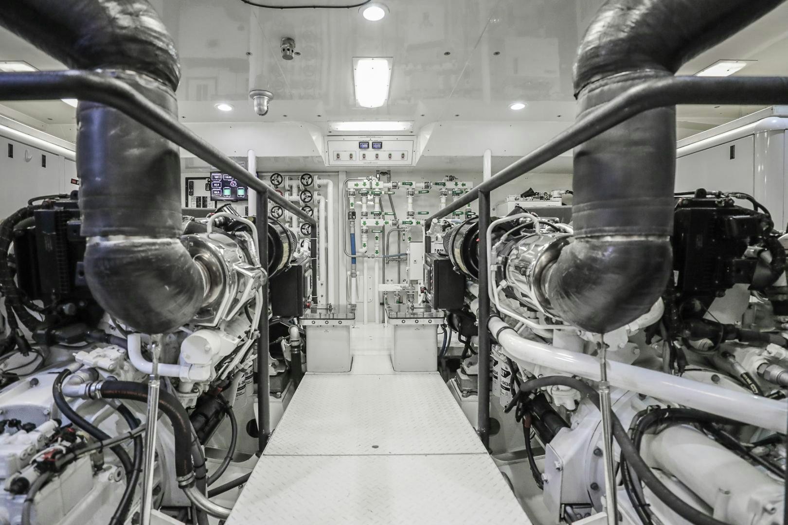 a room with many bicycles aboard FUGITIVE *NAME RESERVED* Yacht for Sale