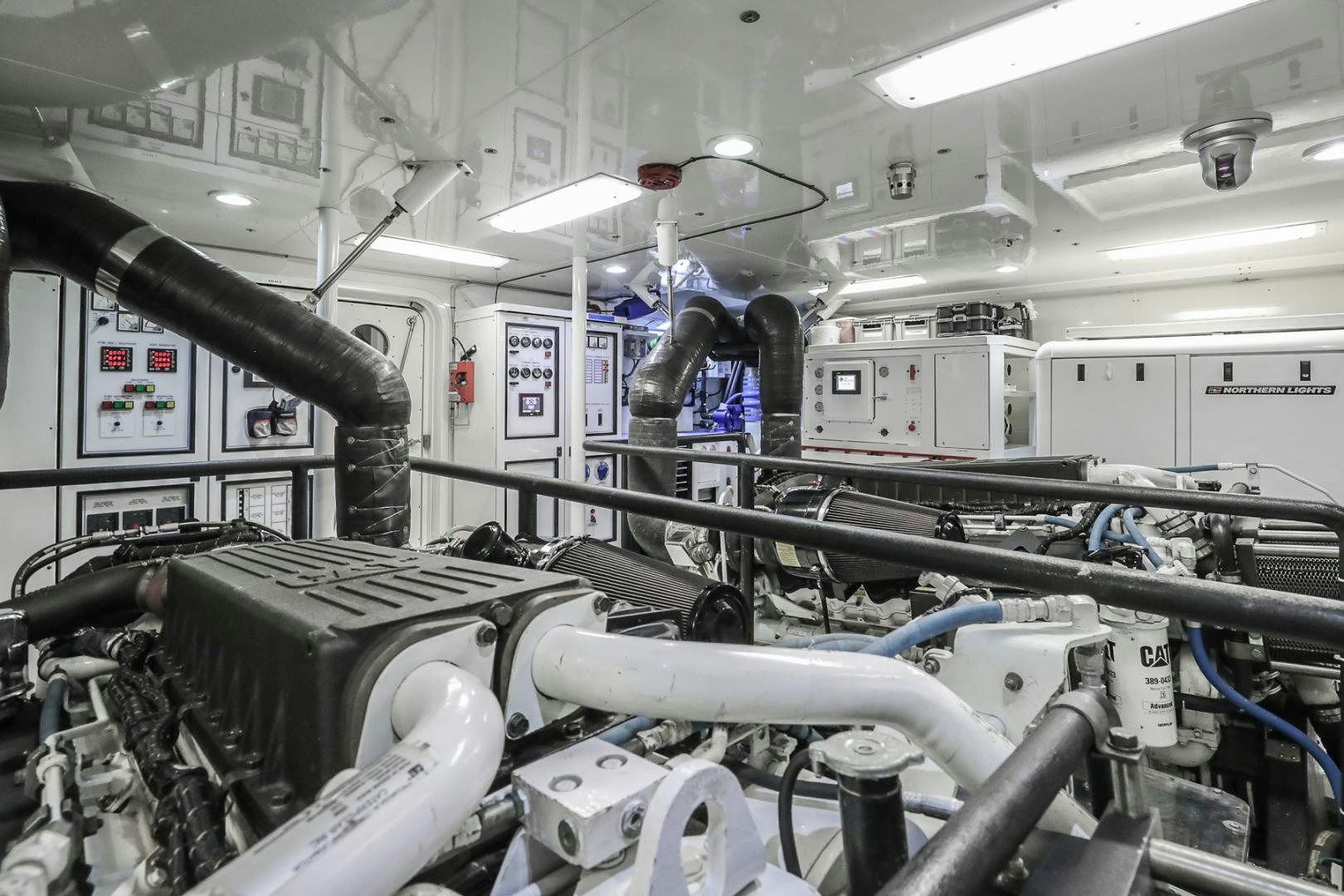 a room with machinery aboard FUGITIVE *NAME RESERVED* Yacht for Sale