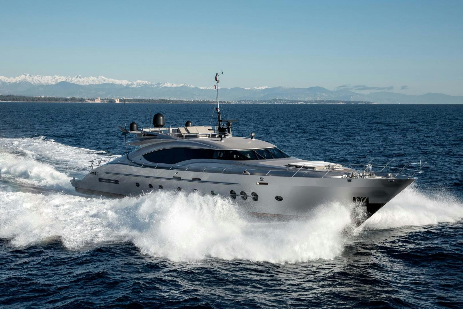 a boat on the water aboard IZUMI Yacht for Sale