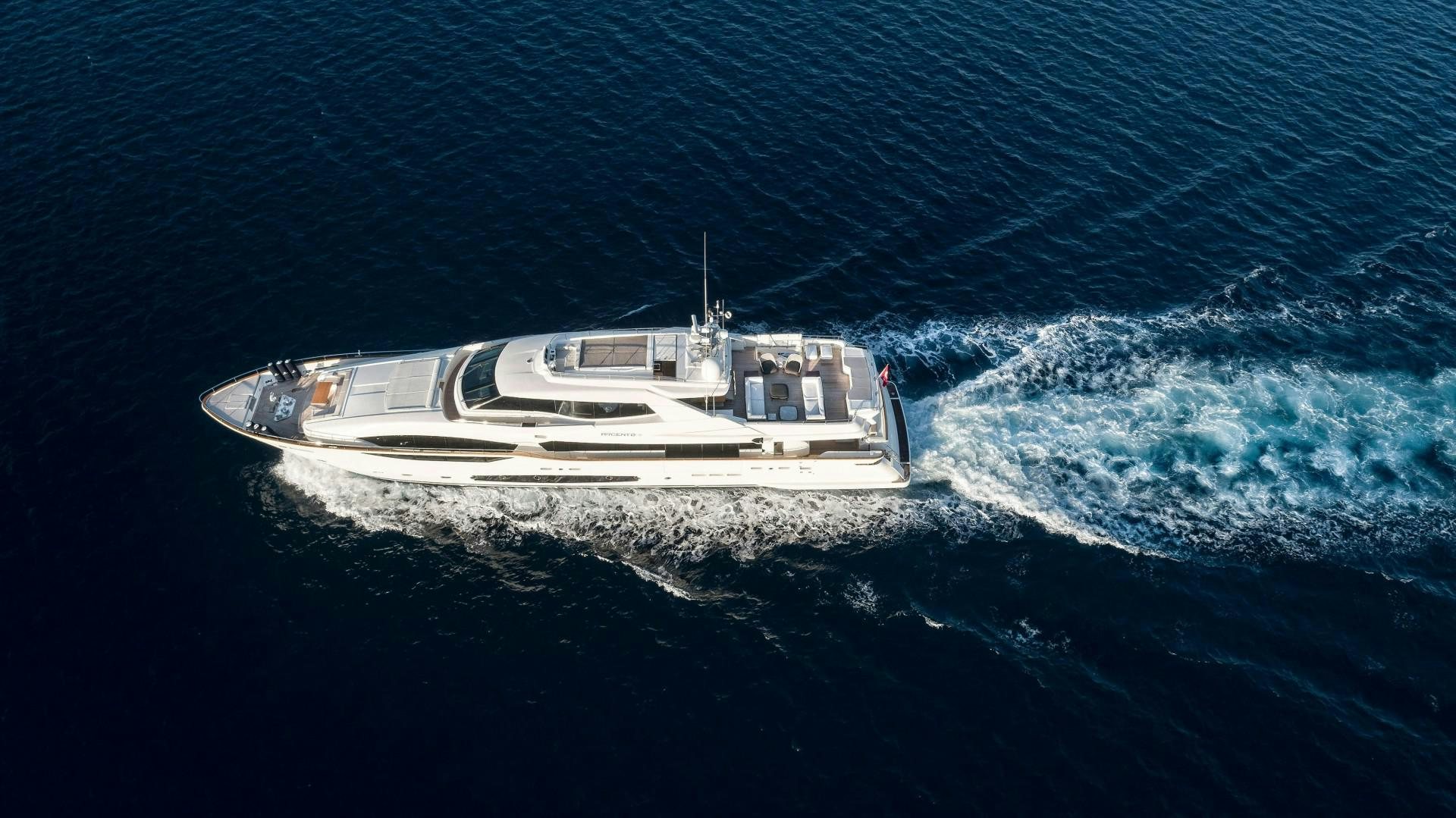 a boat in the ocean aboard ARGENTO Yacht for Sale