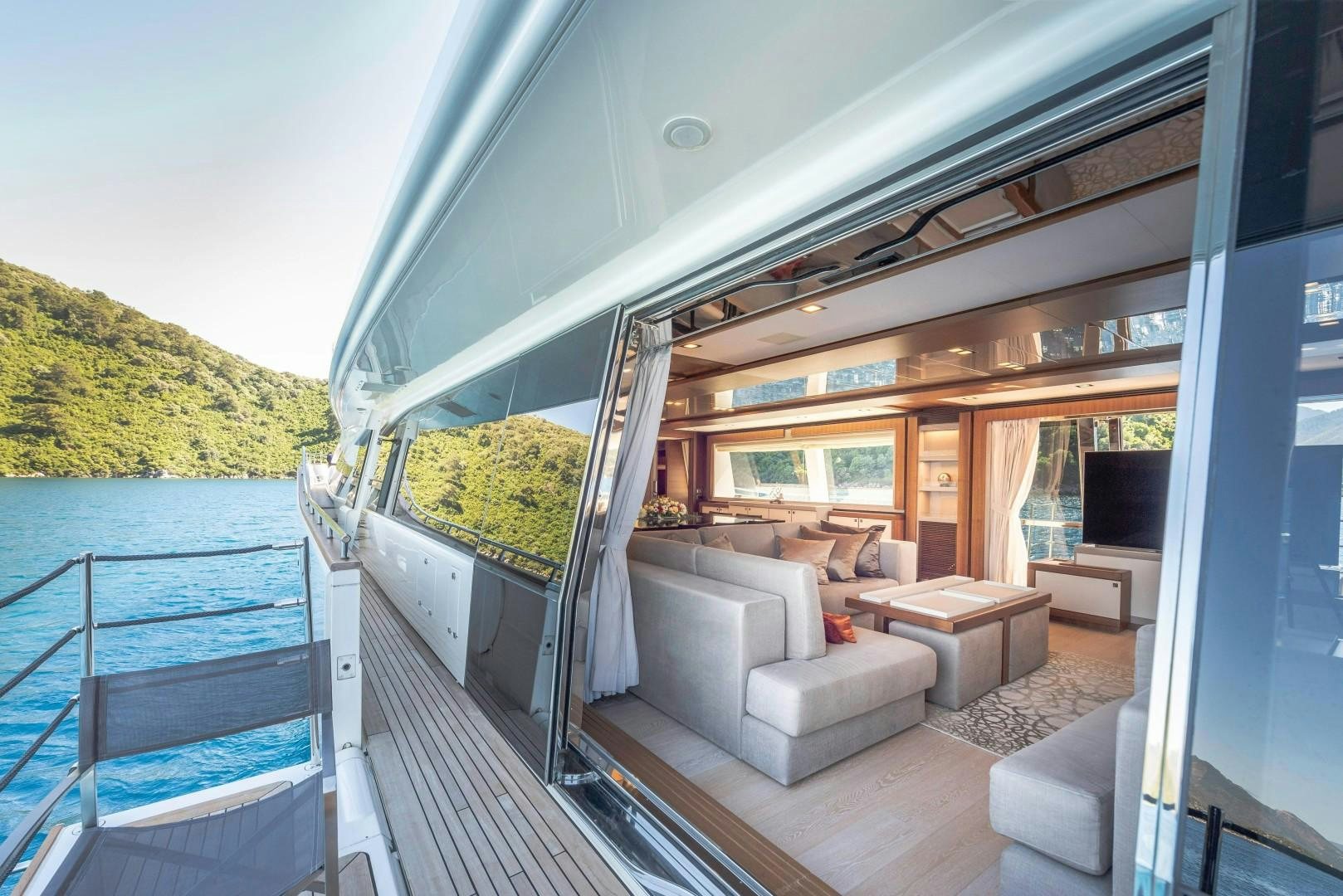a boat on the water aboard ARGENTO Yacht for Sale