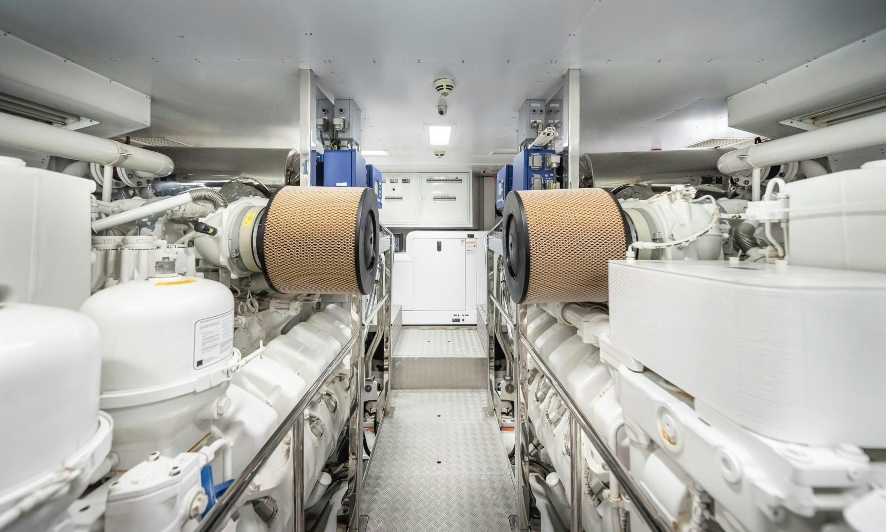 a room with many machines aboard ARGENTO Yacht for Sale