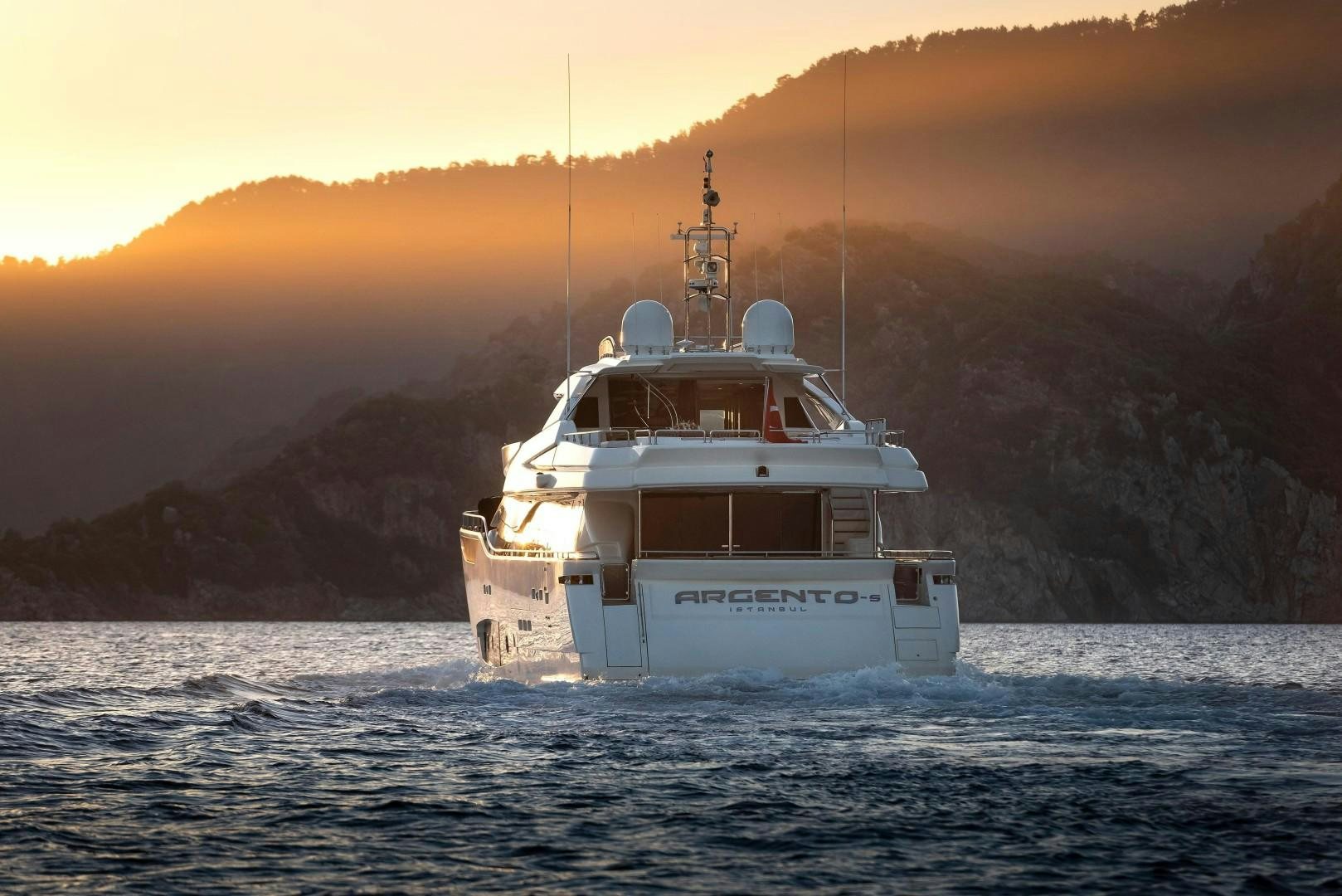 a boat in the water aboard ARGENTO Yacht for Sale