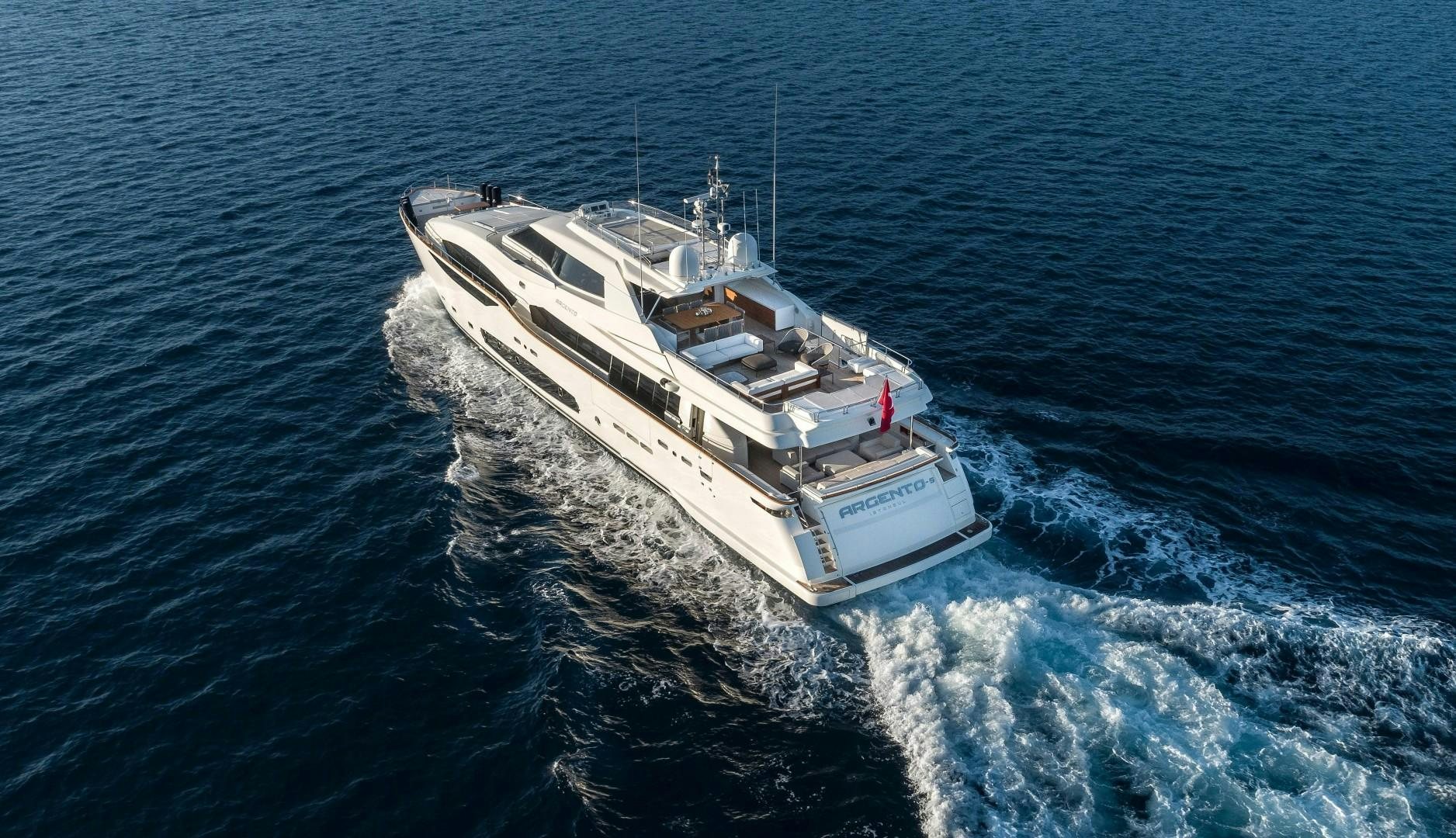 a ship in the water aboard ARGENTO Yacht for Sale