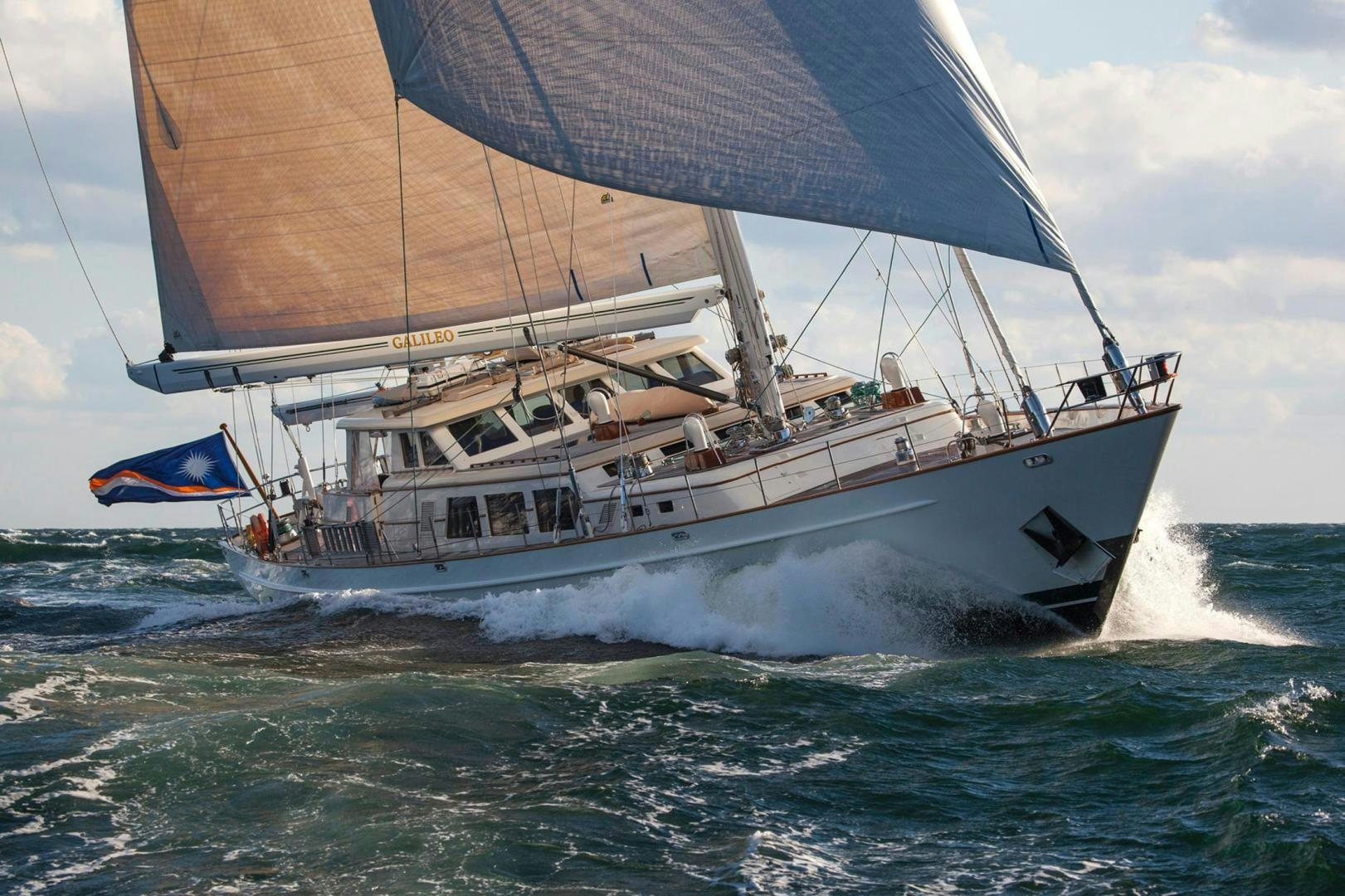 a boat on the water aboard GALILEO Yacht for Sale