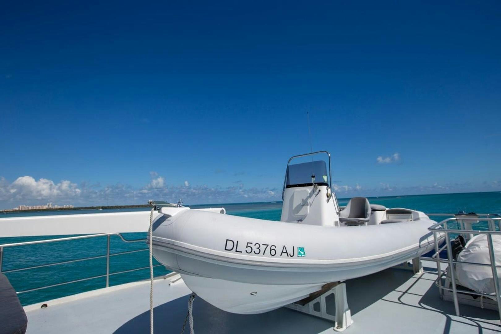 a boat on the water aboard KAHU Yacht for Sale