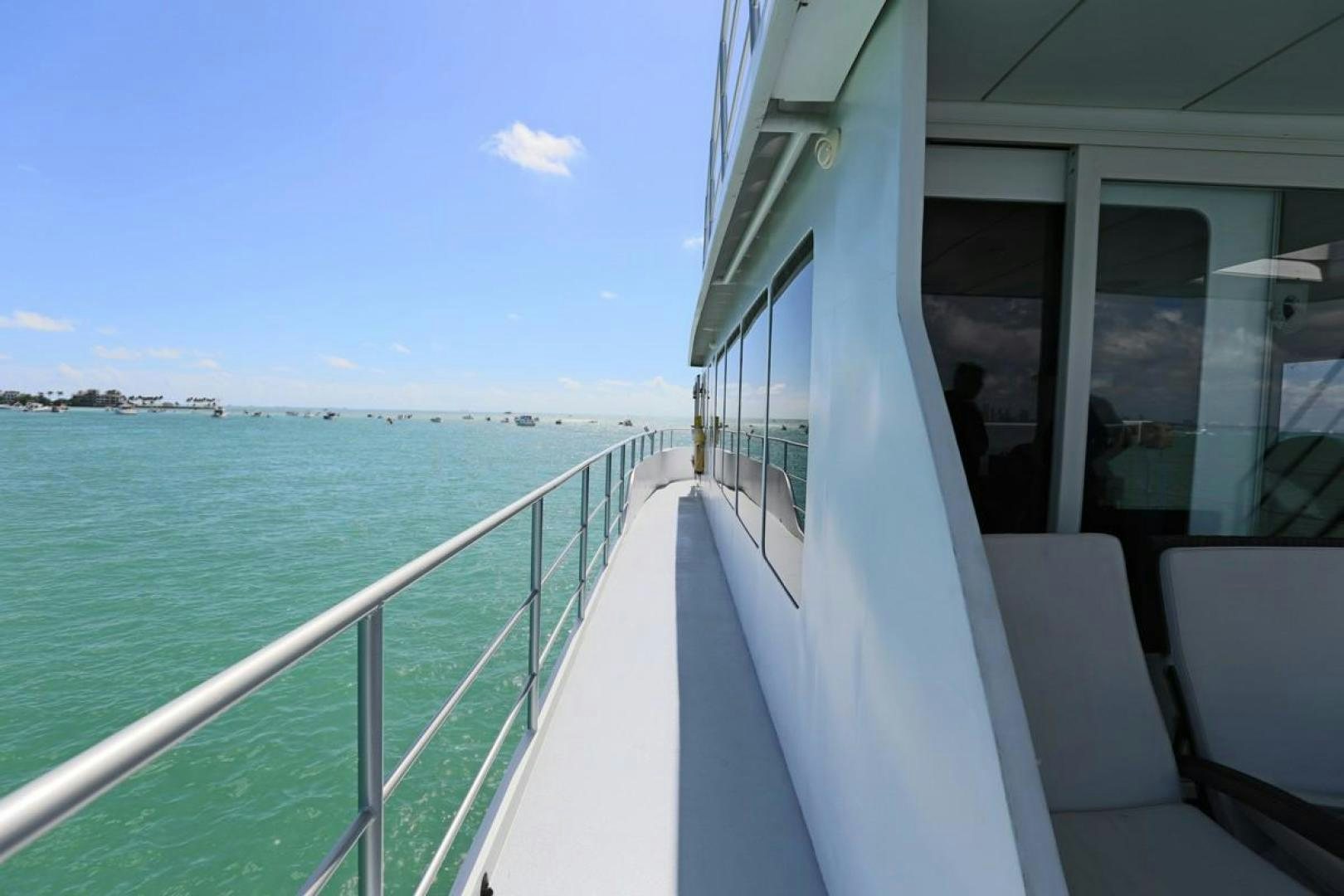 a boat on the water aboard KAHU Yacht for Sale