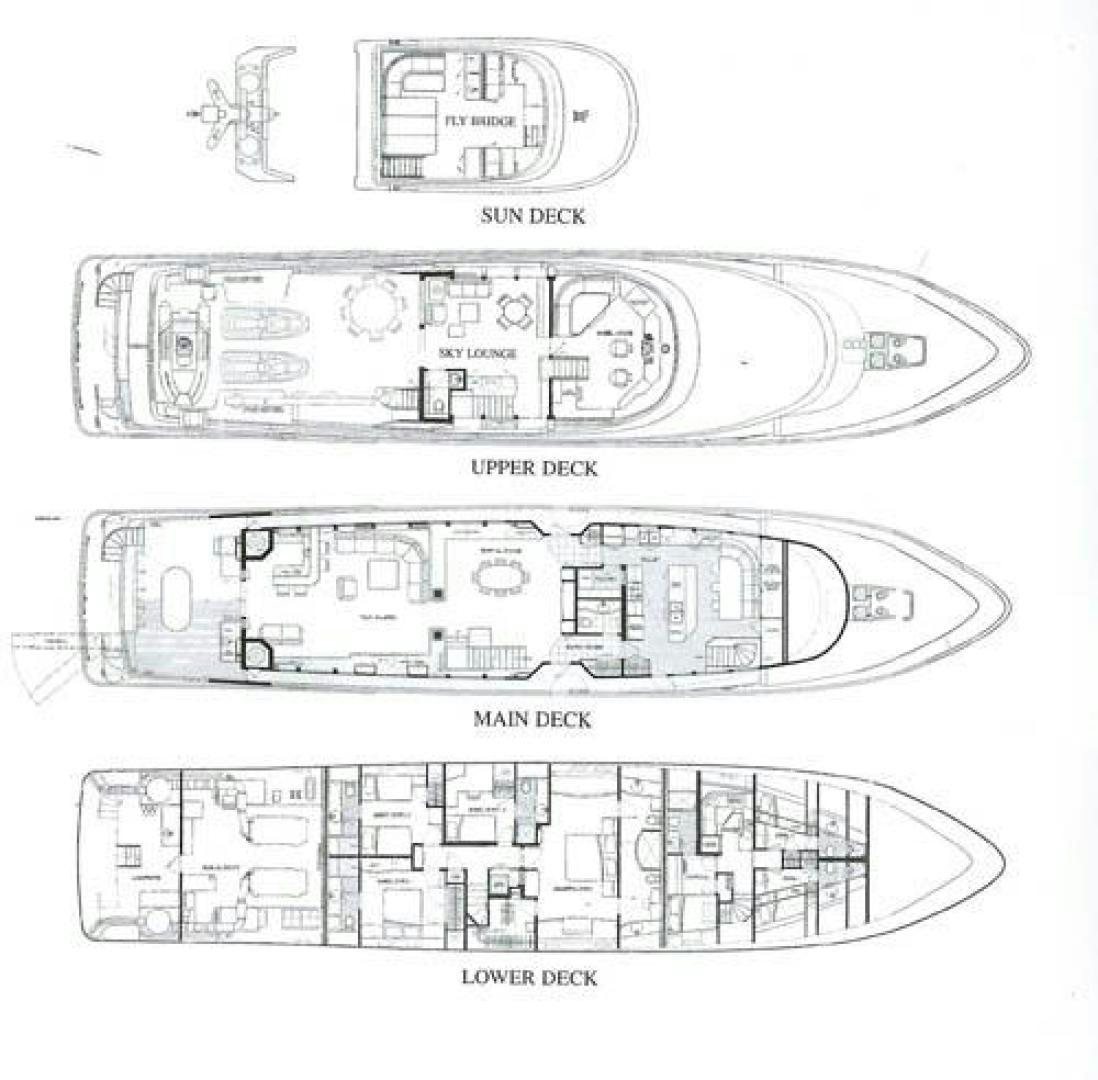 diagram, engineering drawing aboard MURPHY'S LAW Yacht for Sale